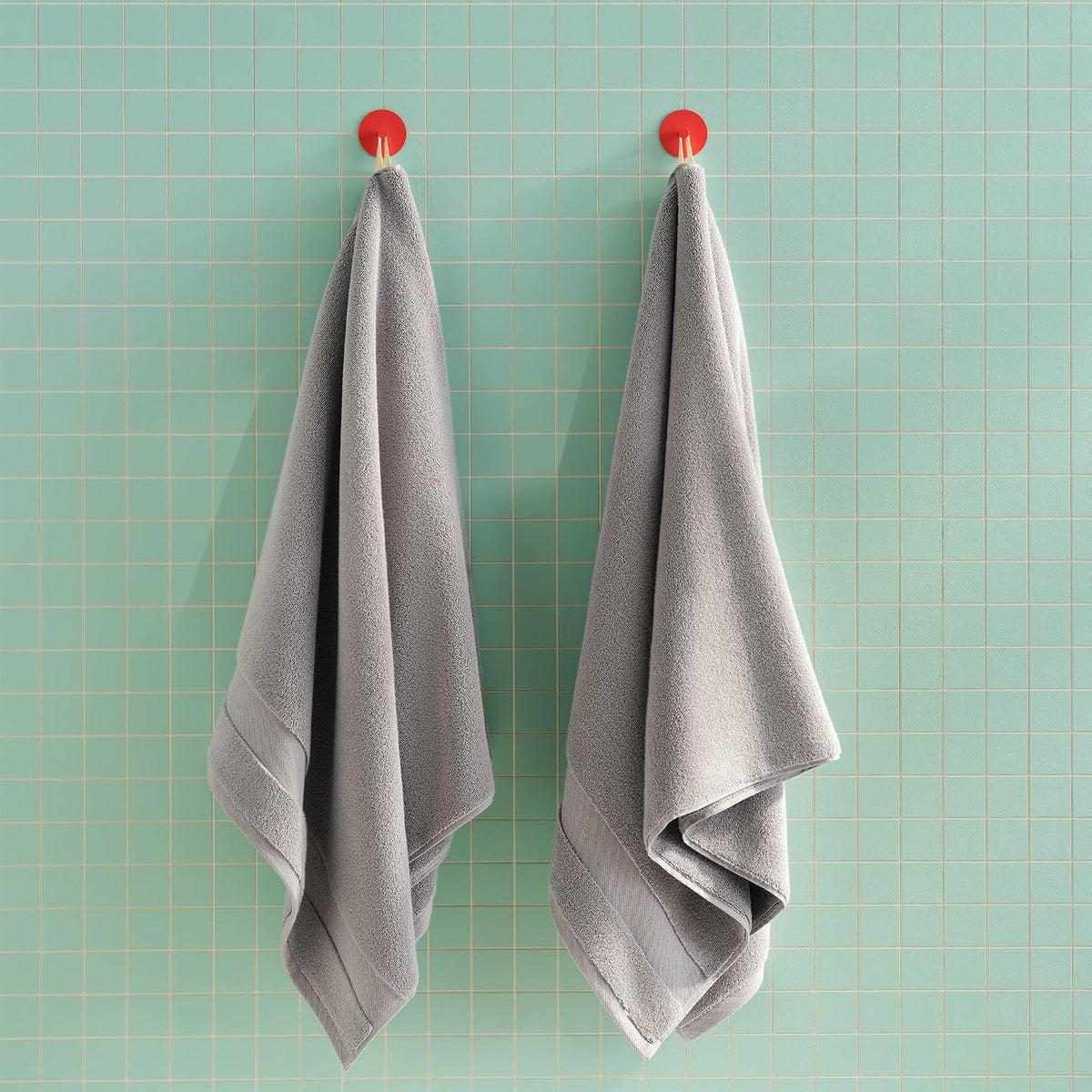 Brooklinen Super-Plush Bath Towel Set | 100% Turkish Cotton, Set of 4, Pewter