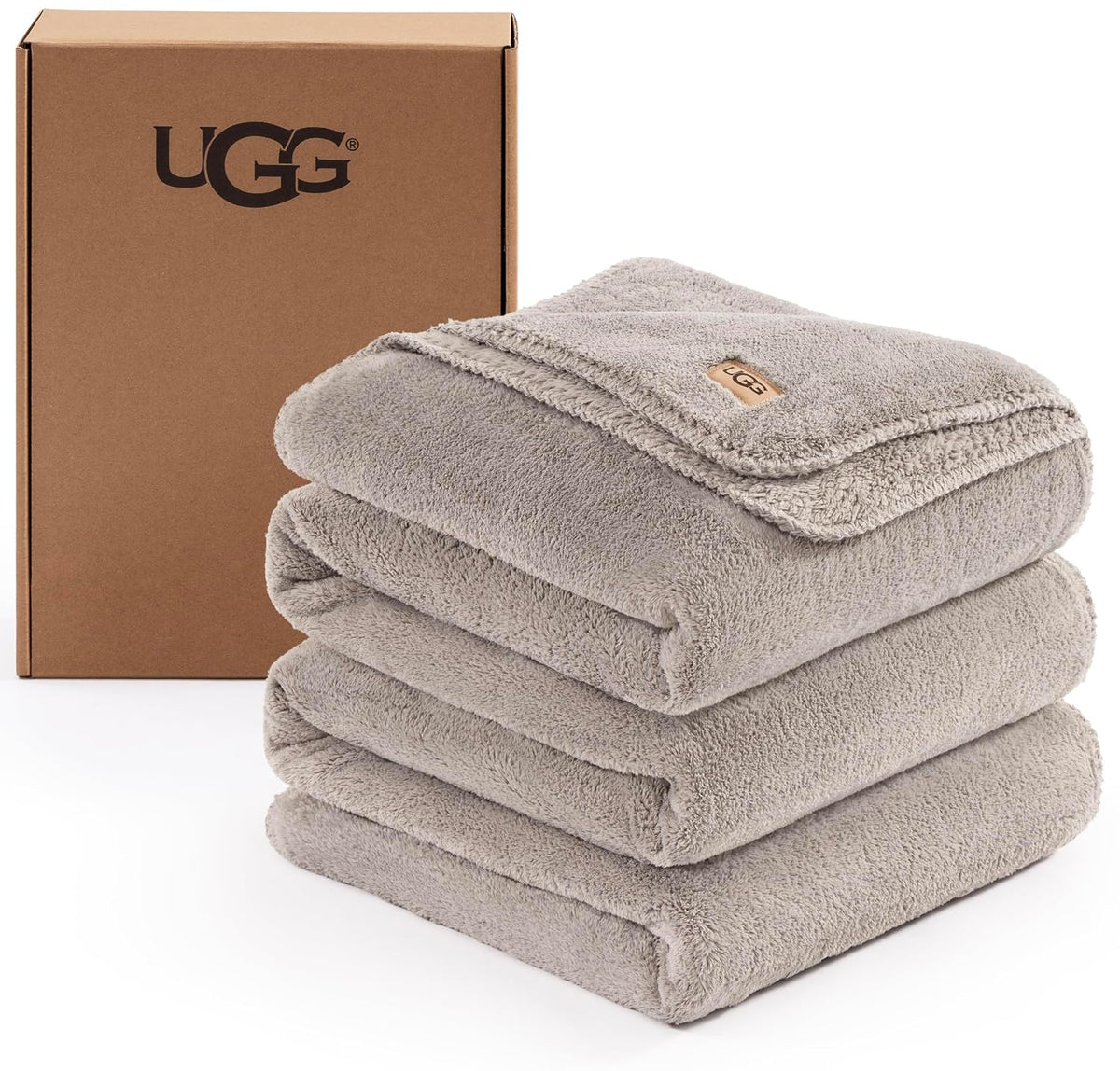 UGG Whitecap Fleece Blanket - King Grey