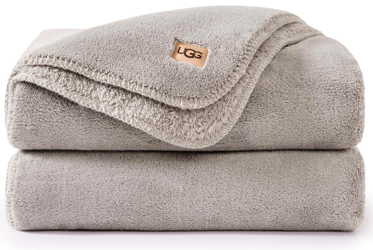 UGG Whitecap Fleece Blanket - Throw 50x70 Grey
