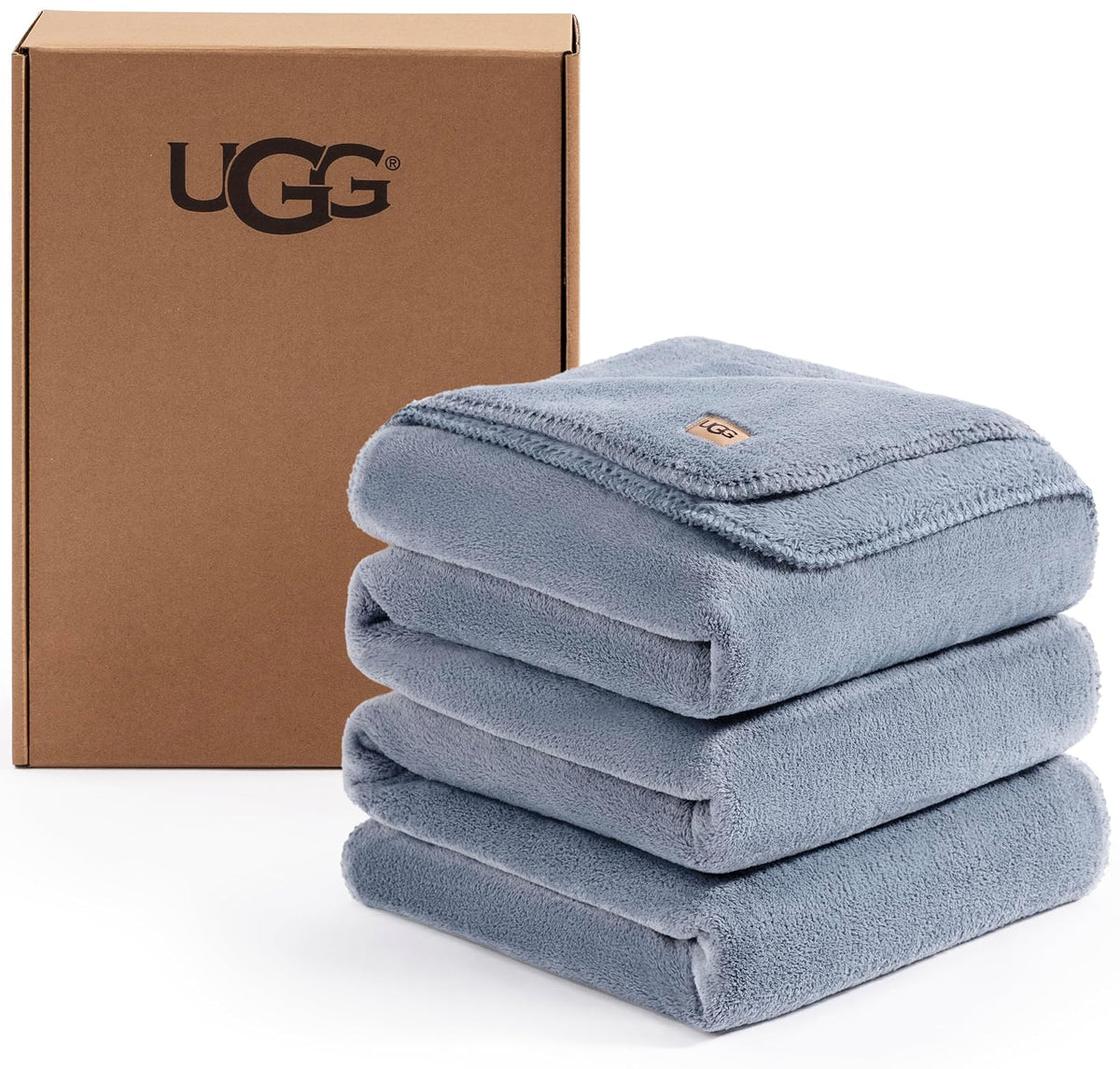 UGG Whitecap Fleece Blanket - King Blue