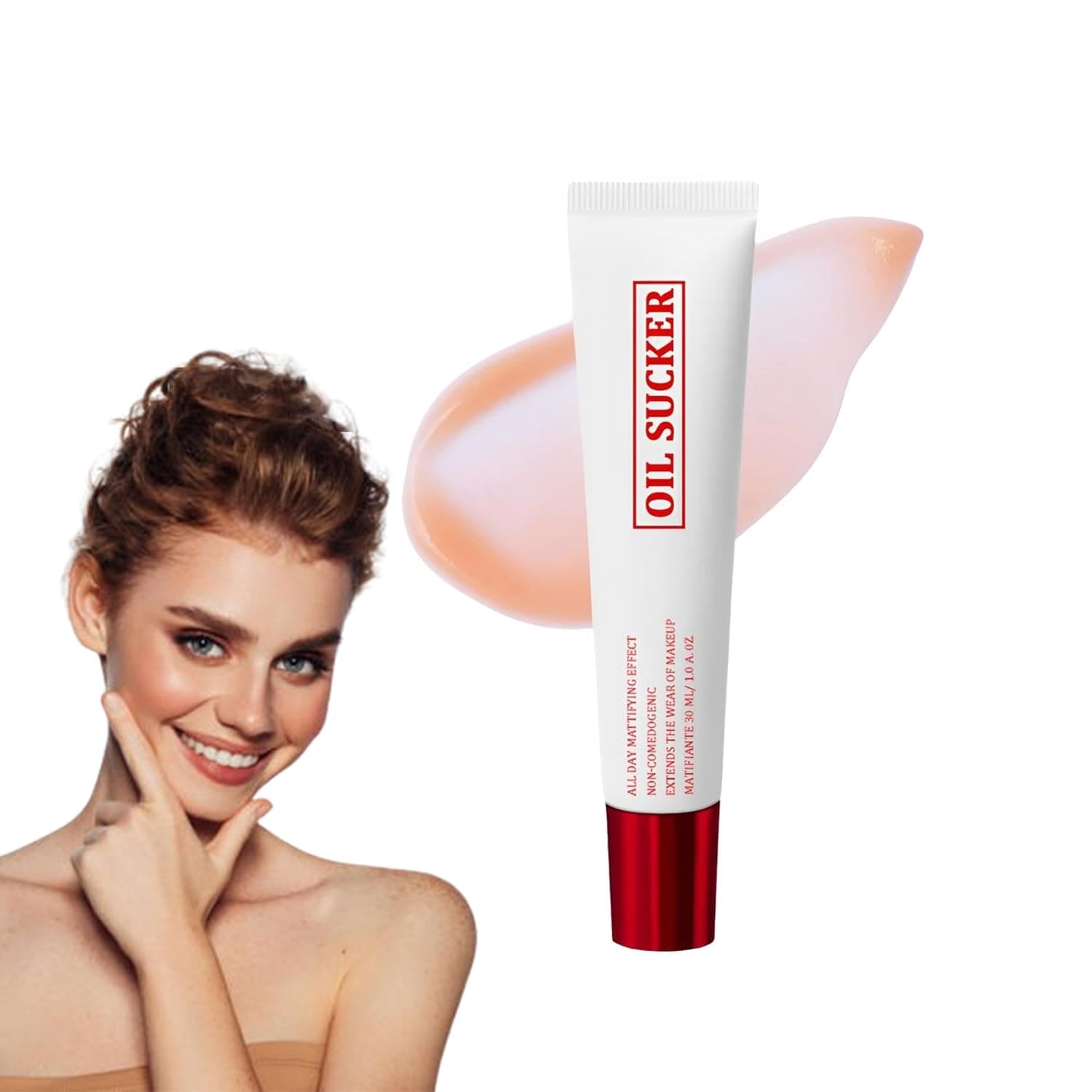 Oil Sucker, Extreme Mattifying Alkaline Primer, Waterproof Mattifying Primer for All Skin Types (1Pcs)