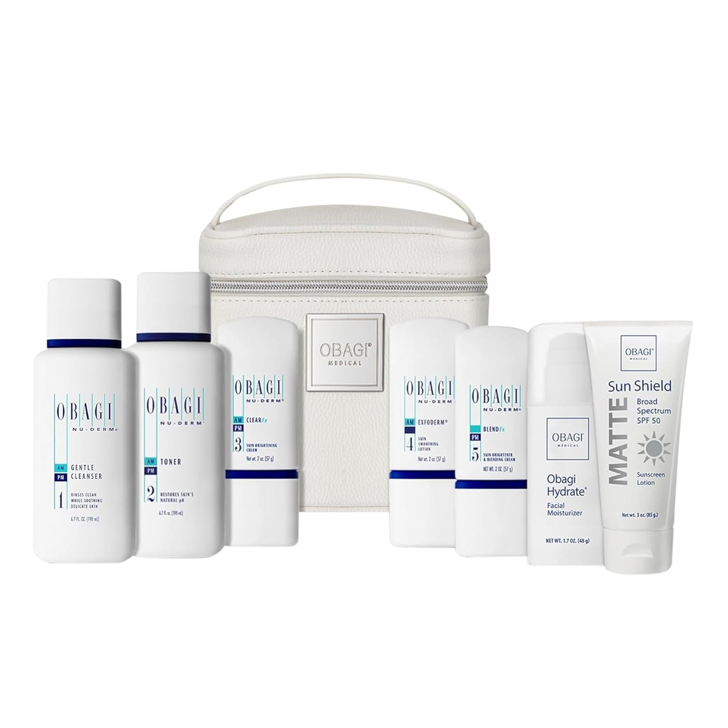 Obagi Nu-Derm Fx Skin Brightening System for Normal to Dry Skin – Noticeably Evens Out & Brightens Your Complexion – 7-Step Skincare Routine