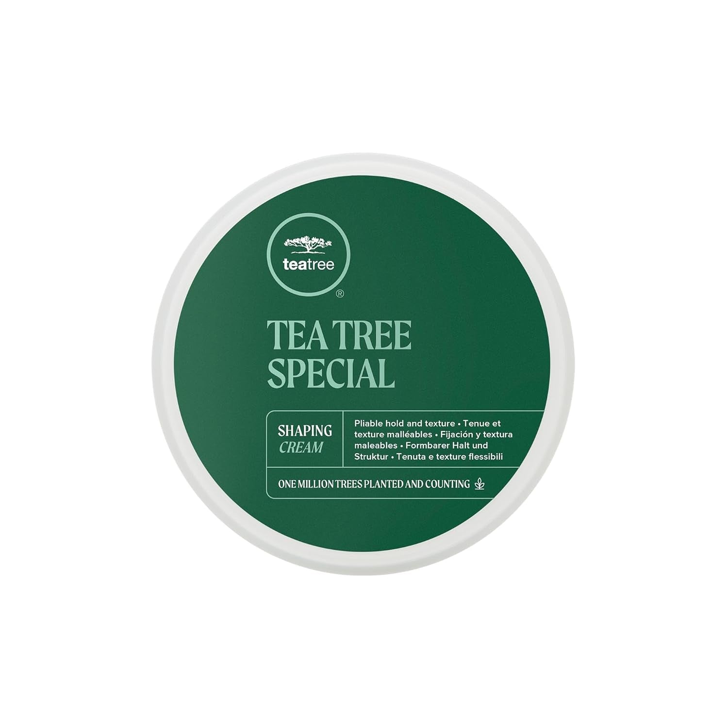 Tea Tree Shaping Cream, Hair Styling Cream, Long-Lasting Hold, Matte Finish, for All Hair Types