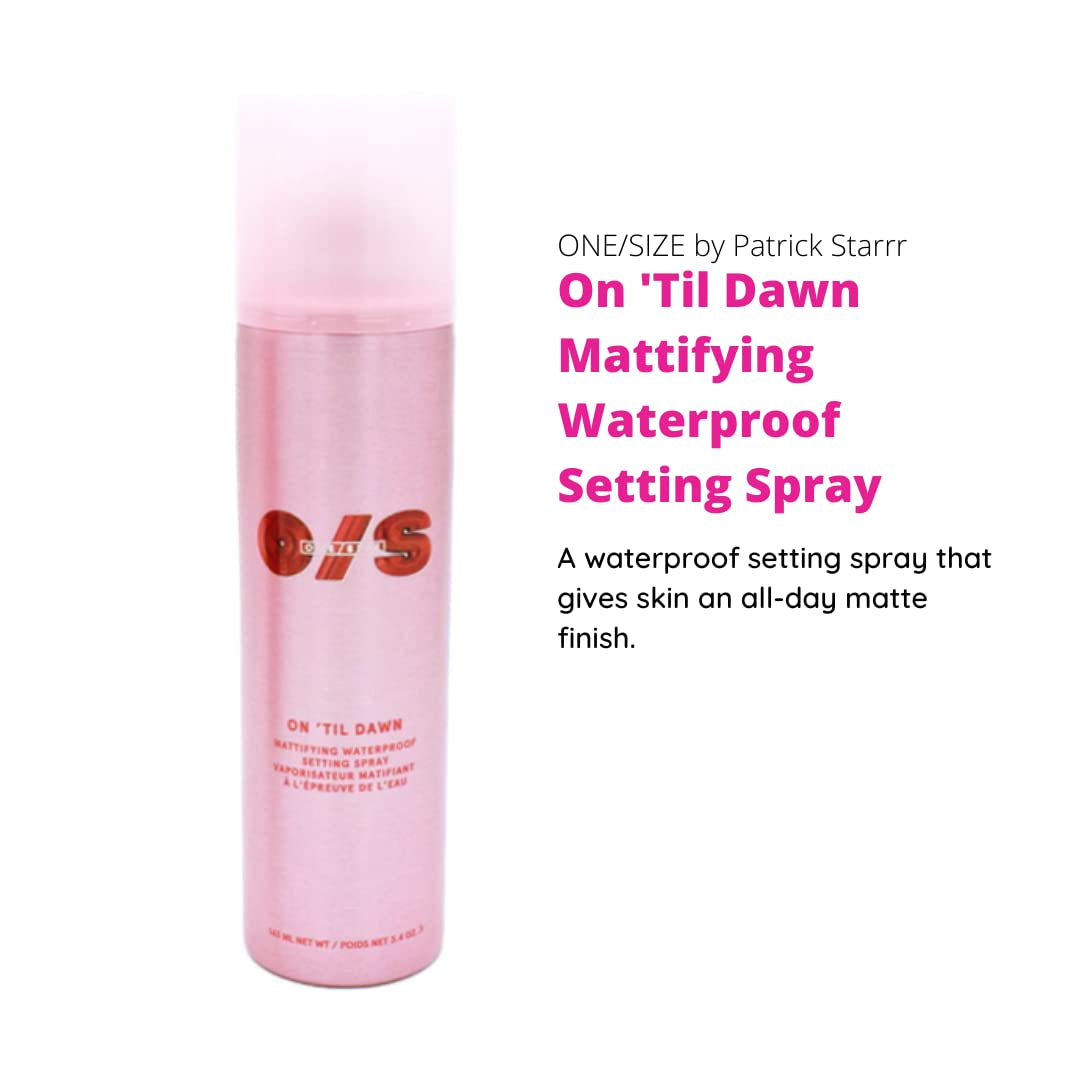 by Patrick Starrr on 'Til Dawn Mattifying Waterproof Setting Spray for Long Lasting Face Makeup, All Day Matte Finish, Light Finishing Spray,3.4 Ounce (Pack of 1)