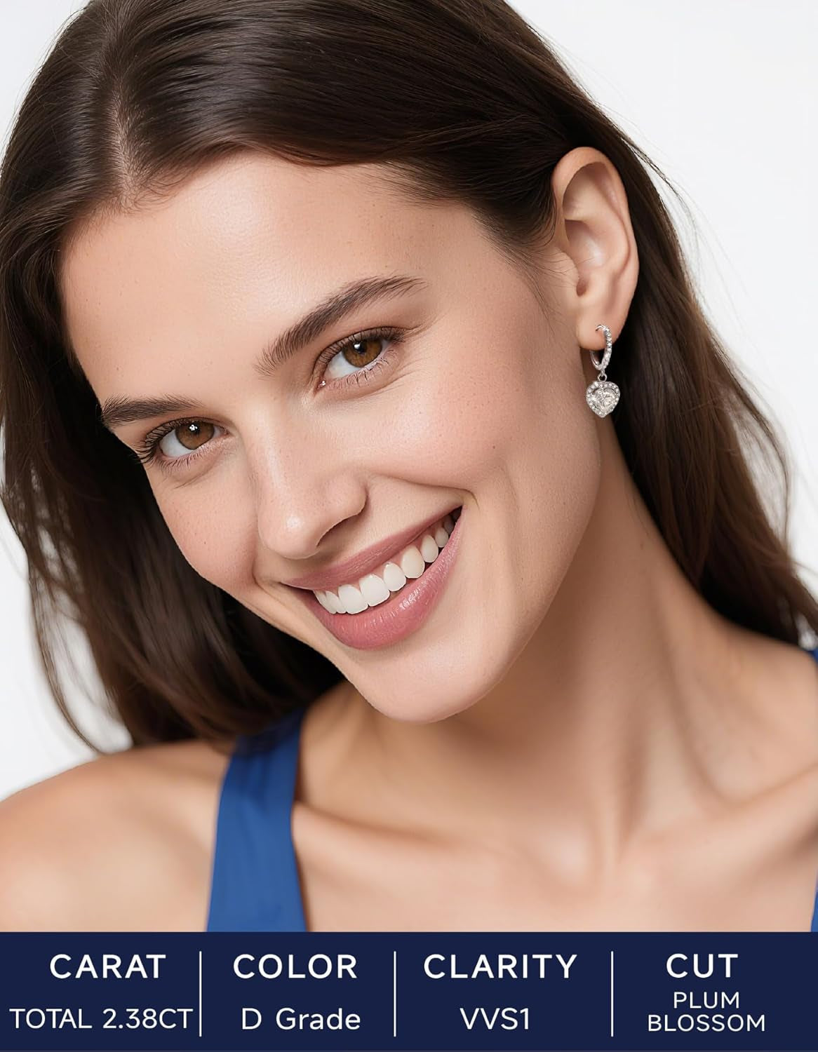 Drop Earrings for Women, Women'S Gift for Valentine Birthday, D Color VVS1 Dancing Moissanite Earrings, 925 Sterling Silver Dangle Earrings
