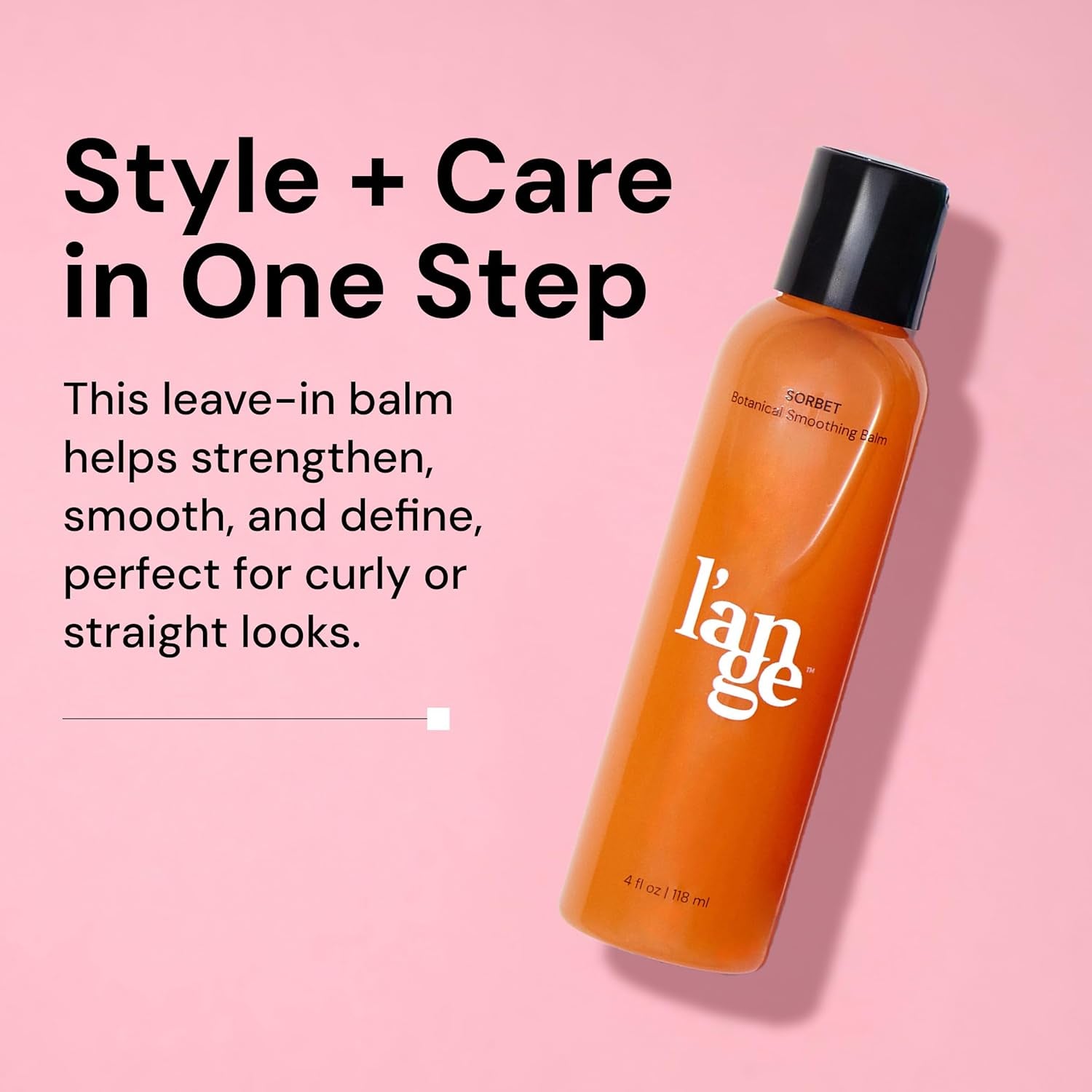 Sorbet Botanical Smoothing Balm | Biotin Leave-In Conditioner for Frizzy Hair & Curly Hair Styling | Best Anti-Frizz Hair Straightening Products | Extention Safe