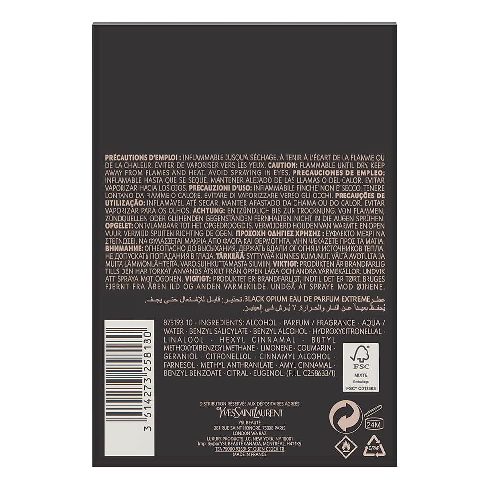 Opium Black Extreme by  for Women - 3 Oz EDP Spray