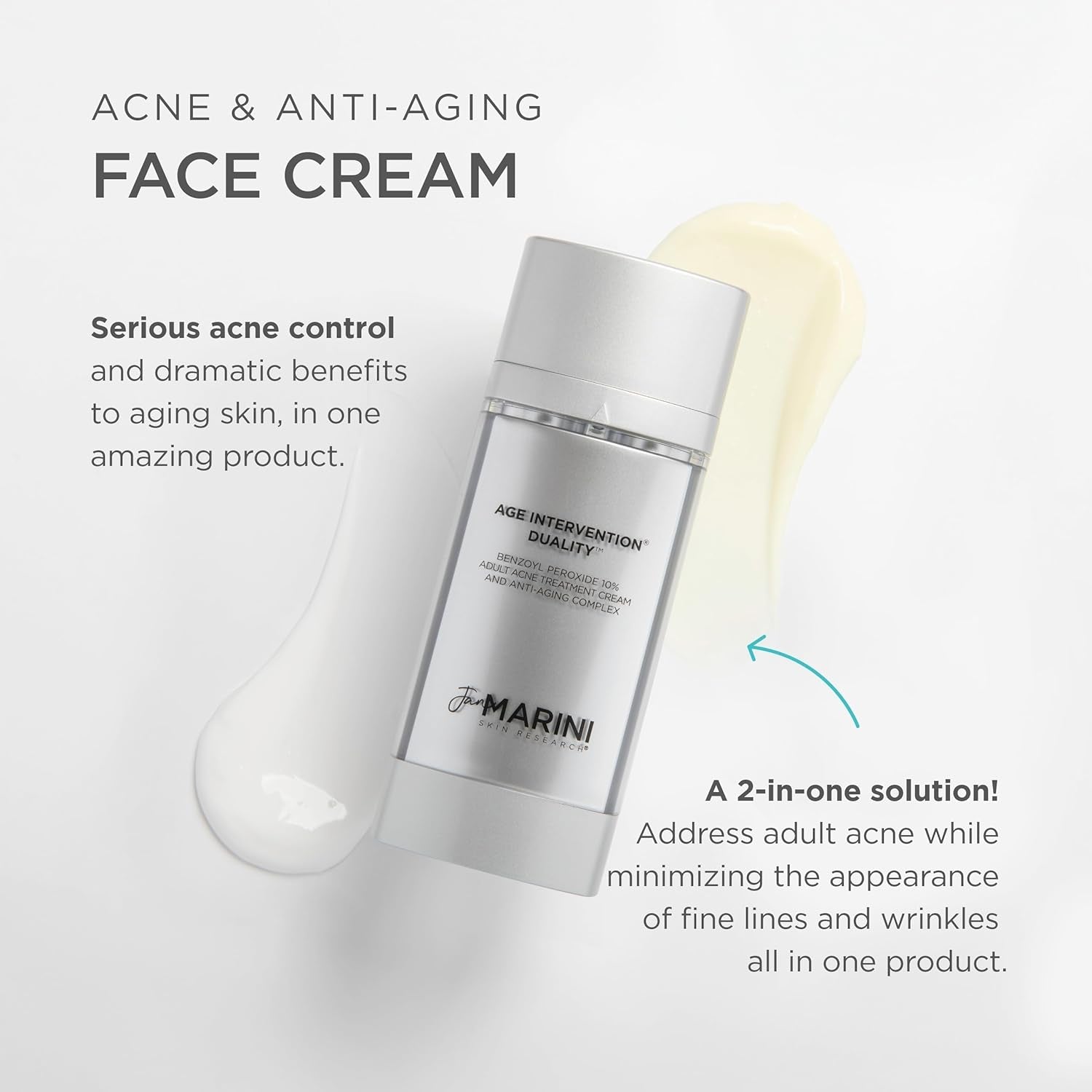 Age Intervention Duality - Acne & Anti-Aging Support Face Cream - Clear Skin Support - Beauty & Skincare Product - 1 Oz