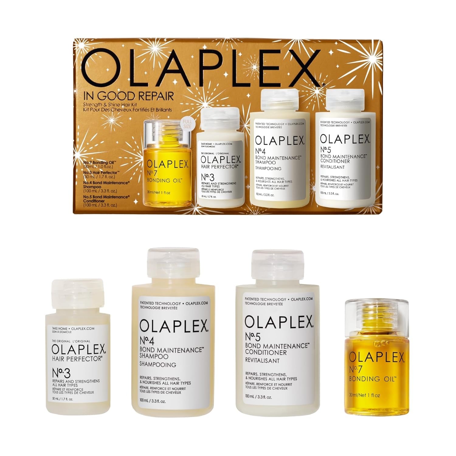 Olaplex In Good Repair Hair Kit — No.3 + No.4 + No.5 + No.7