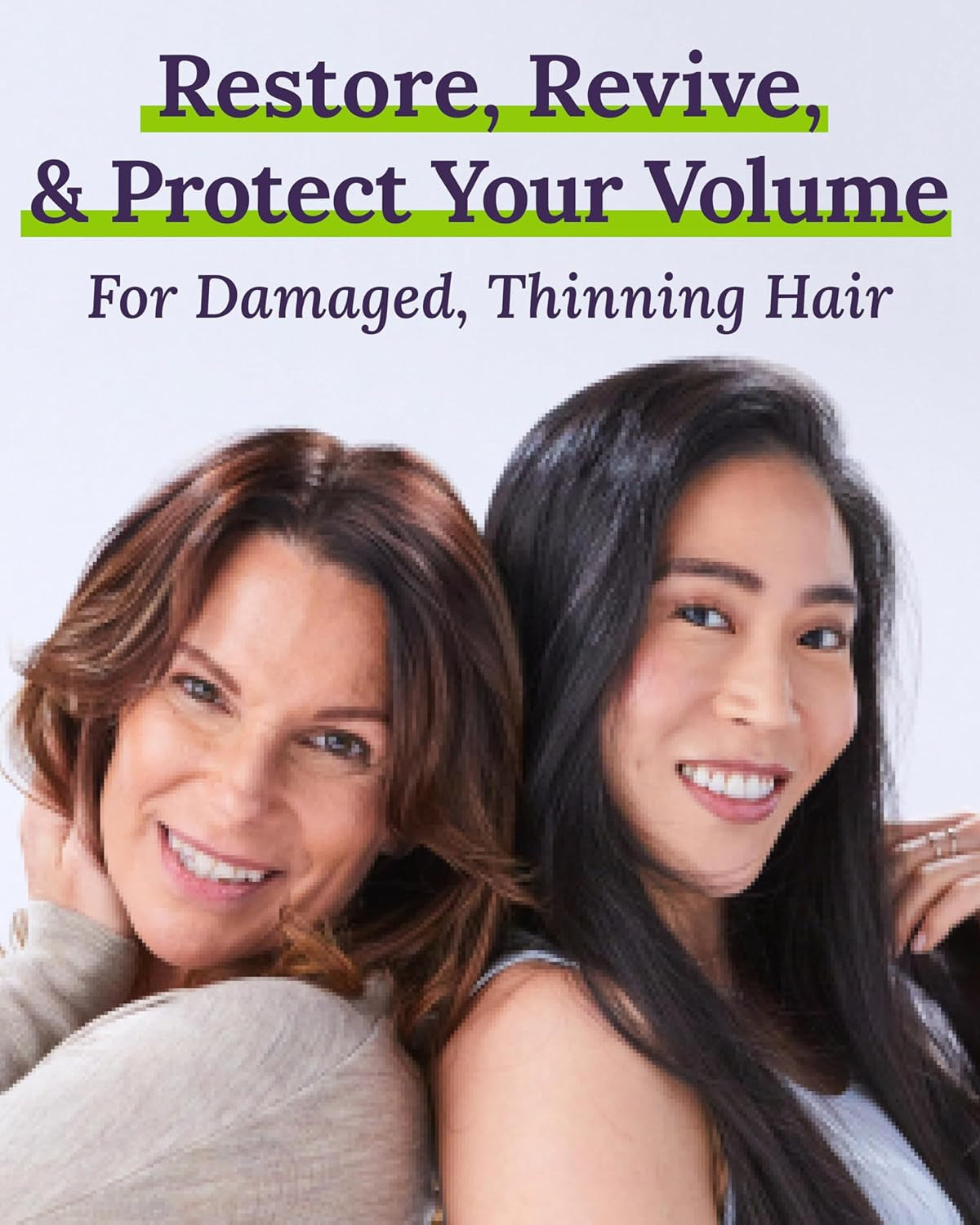 Damage Control Set for Thinning Hair - Shampoo and Conditioner for Damaged Hair, Follicle Booster Serum, Lift & Repair Spray - Keratin Enriched Repair Products for Women with Dry, Thin Hair