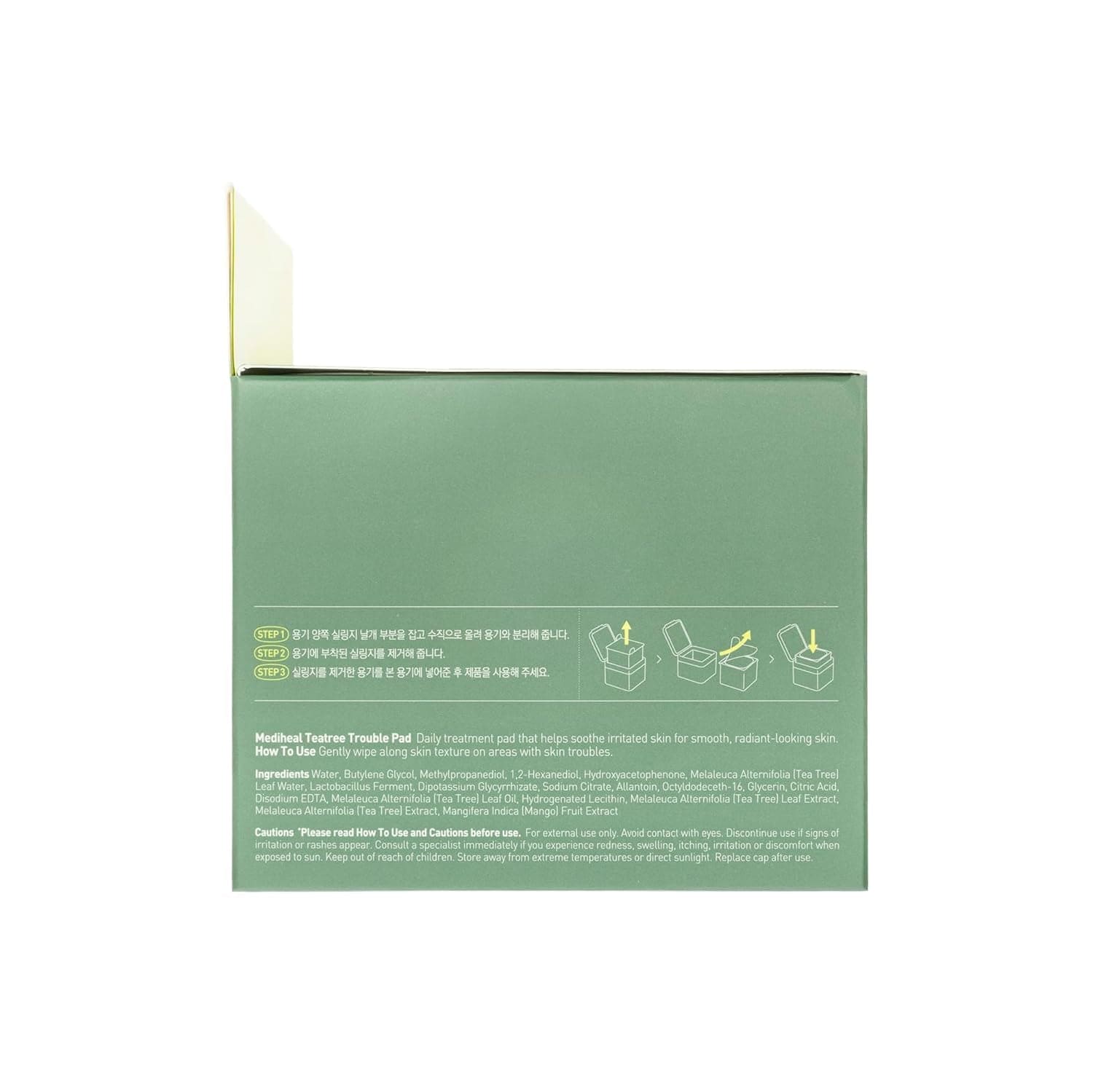 Teatree Trouble Facial Toner Pads with Tea Tree & Lactobacillus - Soothing Cotton Pads for Sensitive & Acne Prone Skin - Vegan Face Gauze, 100 Pads