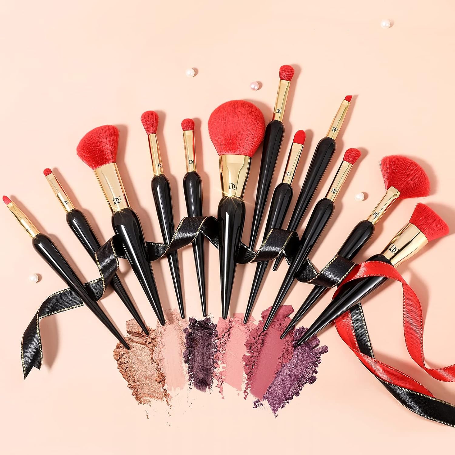 Makeup Brushes 12Pcs the Queen Series Makeup Brush Set Premium Gifts Kabuki Foundation Blending Face Powder Blush Concealers Eye Shadows Brushes