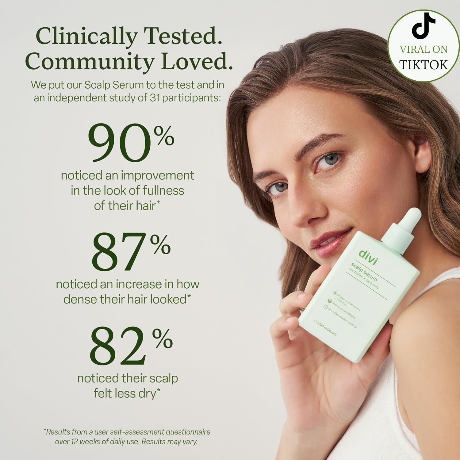Scalp Serum for Thinning Hair - Clinically Tested Nourishing Formula with Amino Acids, Caffeine, and Rosemary Oil for Enhanced Scalp Health and Fuller Hair Appearance, Reduces Oil and Product Buildup