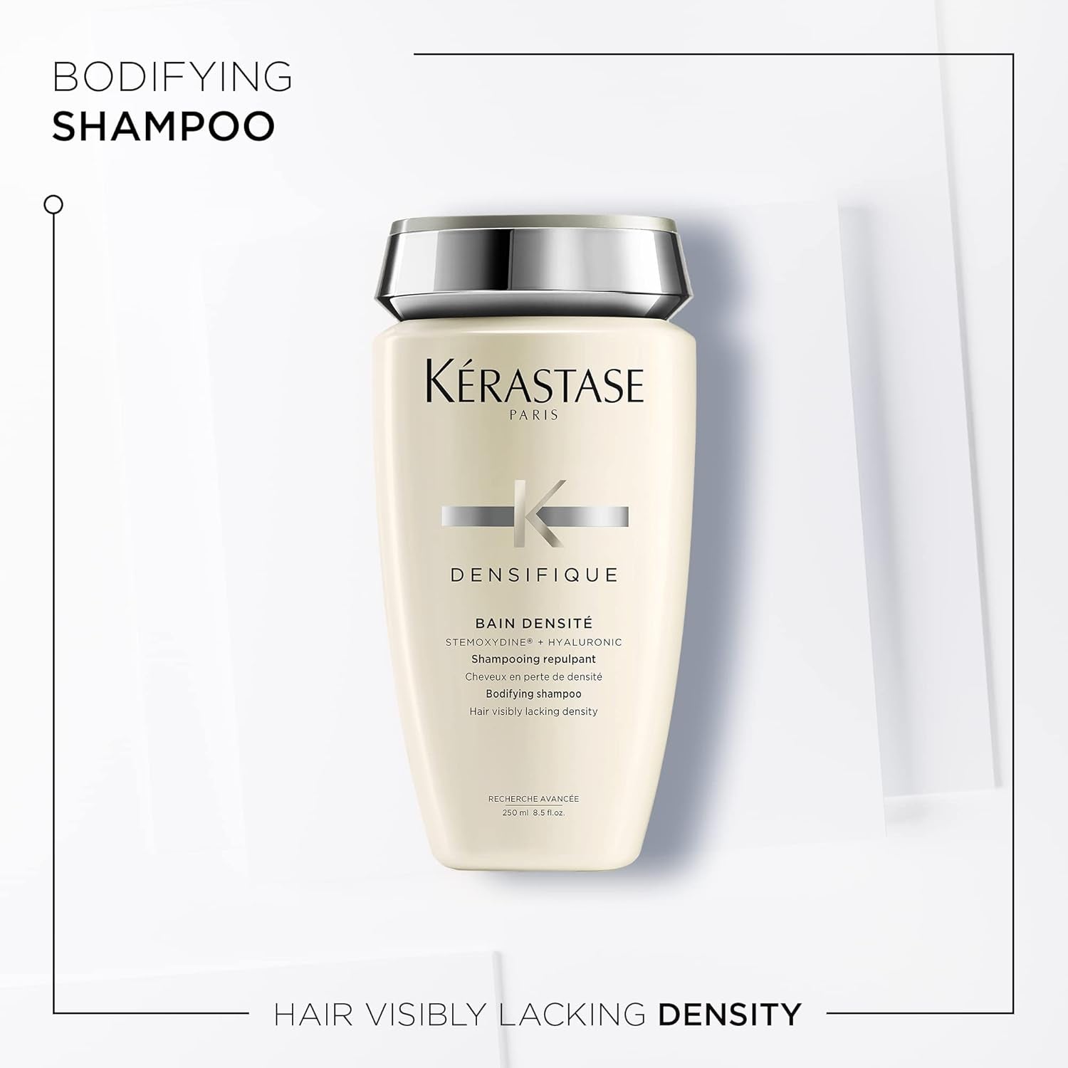Kerastase Densifique Densité Shampoo & Conditioner Set for Fine, Thin and Thinning Hair - Thickens, Strengthens, Removes Build-Up and Adds Shine with Hyaluronic Acid