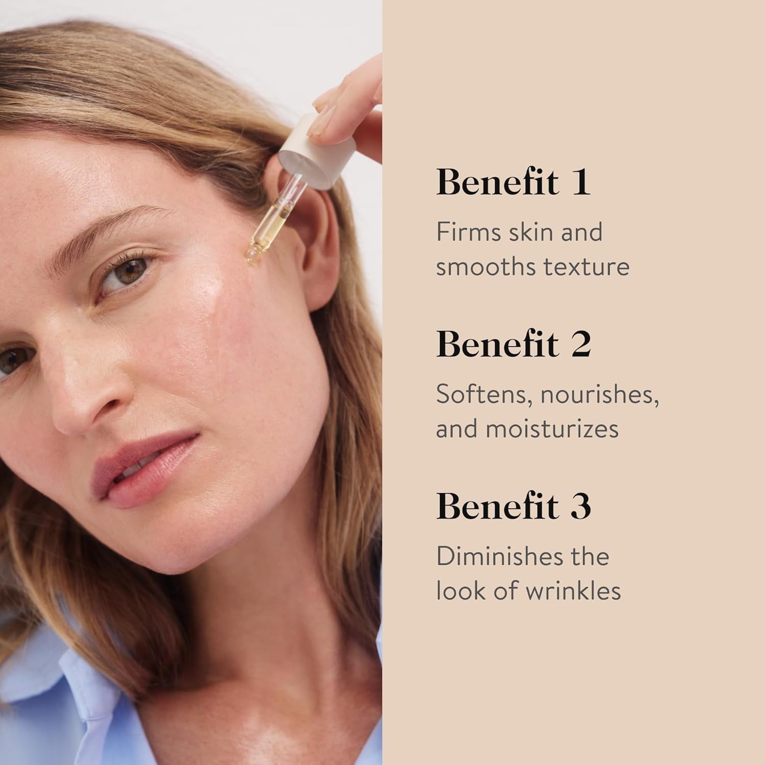 Beauty Nutrient Face Oil | anti Aging Moisturizer for Smooth Skin Texture & Wrinkles | Bakuchiol, Cacay, & Organic Amla | 1 Fl Oz