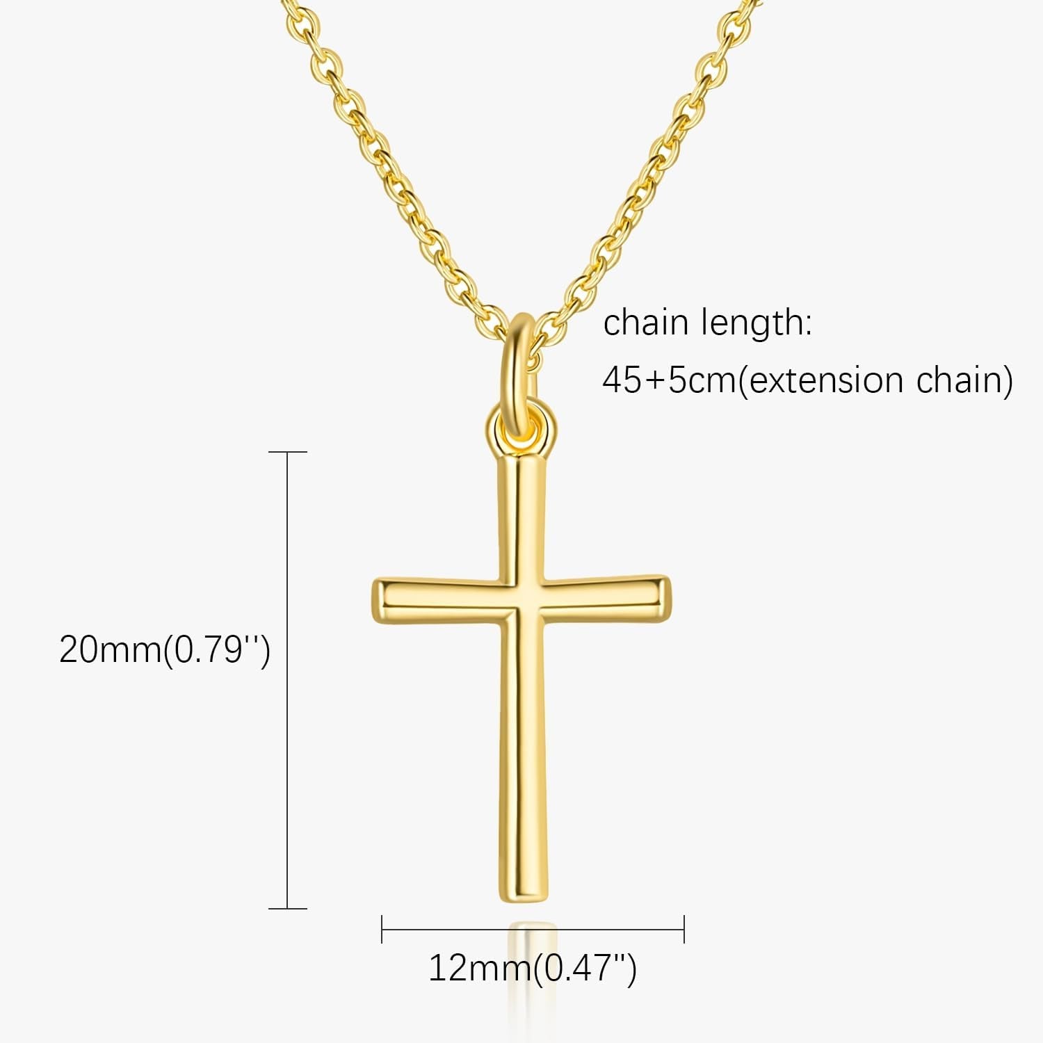 14K Gold Cross Necklaces for Women Gold Cross Chain Minimalist Cross Pendant Small Cross Necklace for Women Cross Jewelry
