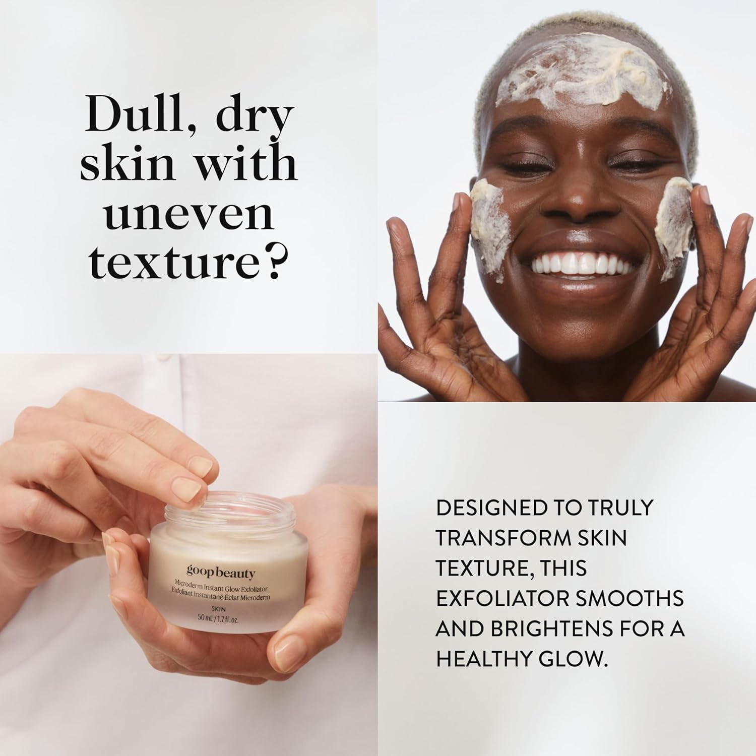 Beauty Microderm Exfoliator | Microdermabrasion Scrub to Smooth Textured Skin | Physical & Chemical Exfoliant | Micro-Exfoliating Minerals & Glycolic Acid | 1.7 Fl Oz