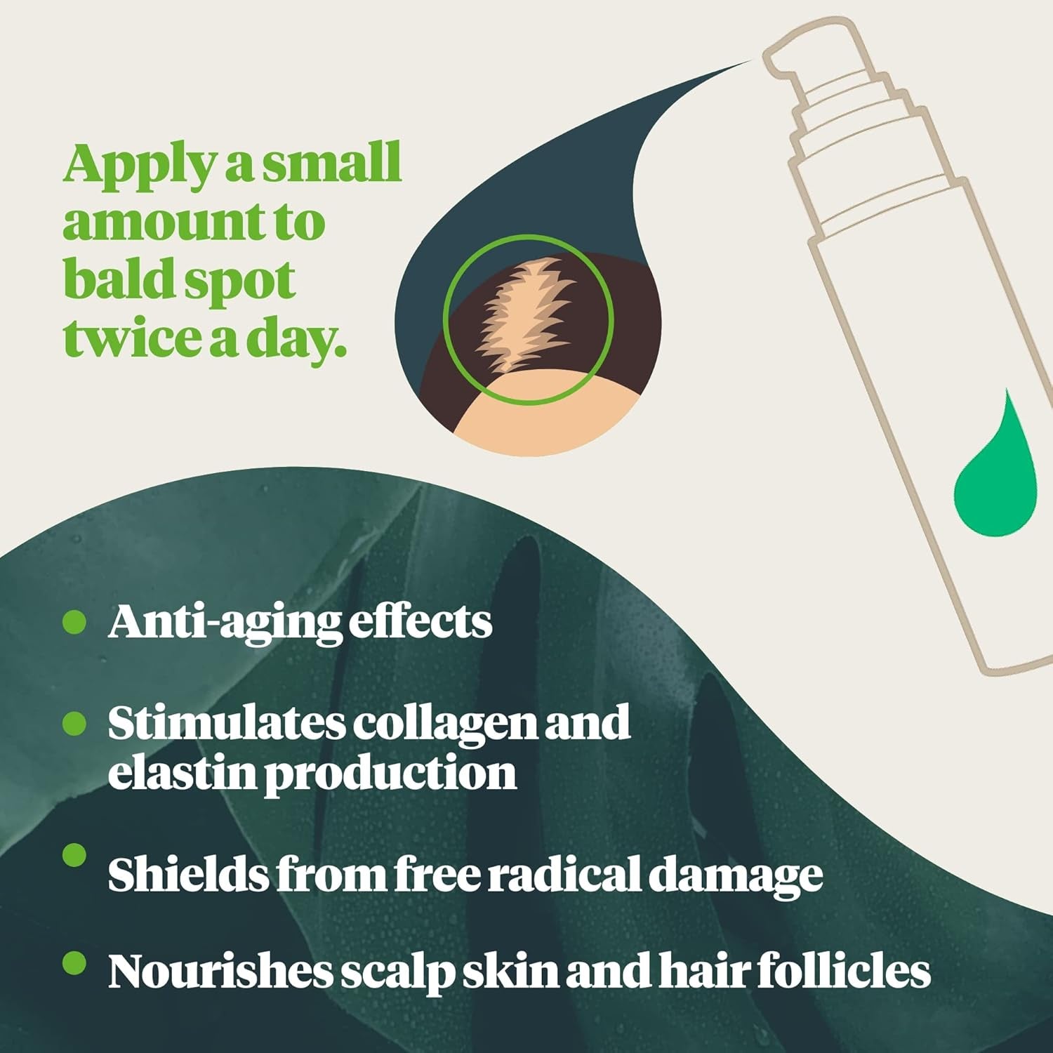 Biotin for Hair Follicles – Biotin Hair Growth Complex Protects from UV Rays – Hair Root Booster for Natural & Color Treated Hair – Hair Care Products for Women W/Thinning Hair (1.7 Oz)