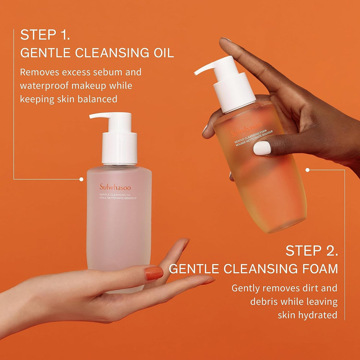 Gentle Cleansing Oil - Korean Cleanser for All Skin Types, Hydrating, Soothing & Refreshing, Removes Waterproof Makeup, SPF & Pore Clogging Impurities