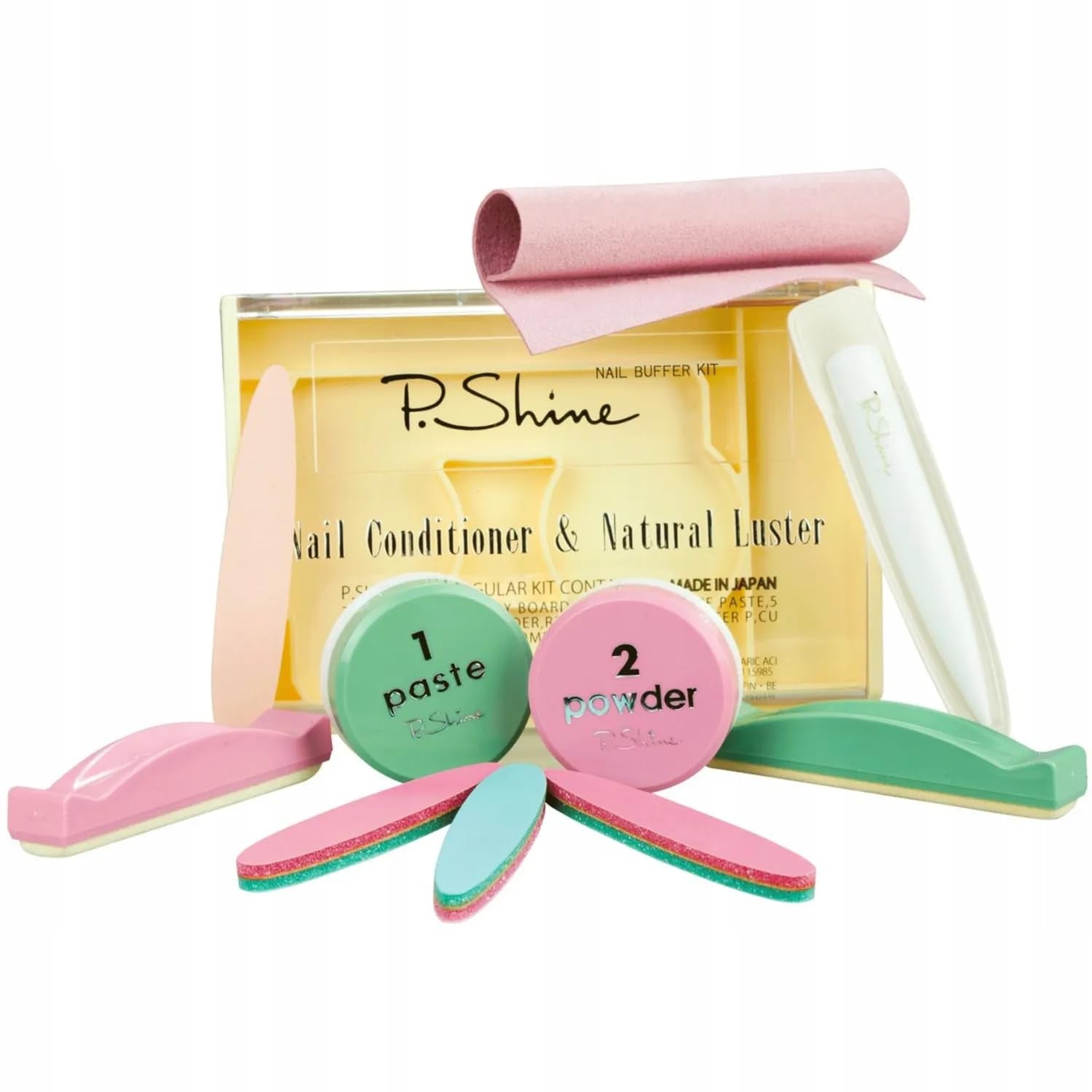 Japanese Manicure Set - Powder Nail Kit - Nail Strengthener for Damaged Nails - Professional Nail Kit - Nail Plate Care - Nail Repair for Damaged Nails - Nail Strengthener and Growth