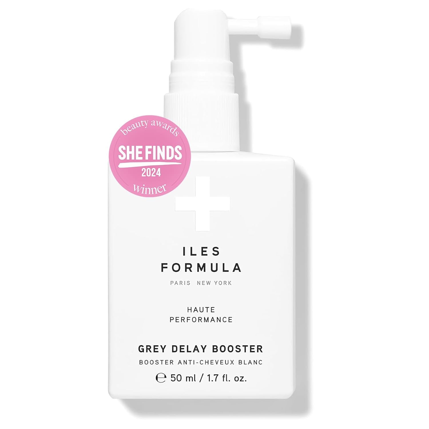 Grey Delay Booster – Anti-Gray Leave-In Hair Treatment, Prevents Premature Graying & Stimulates Melanin Production, Plant-Based W/Chios Mandarin & Matsutake Mushroom, 1.7 Fl Oz (50 Ml)