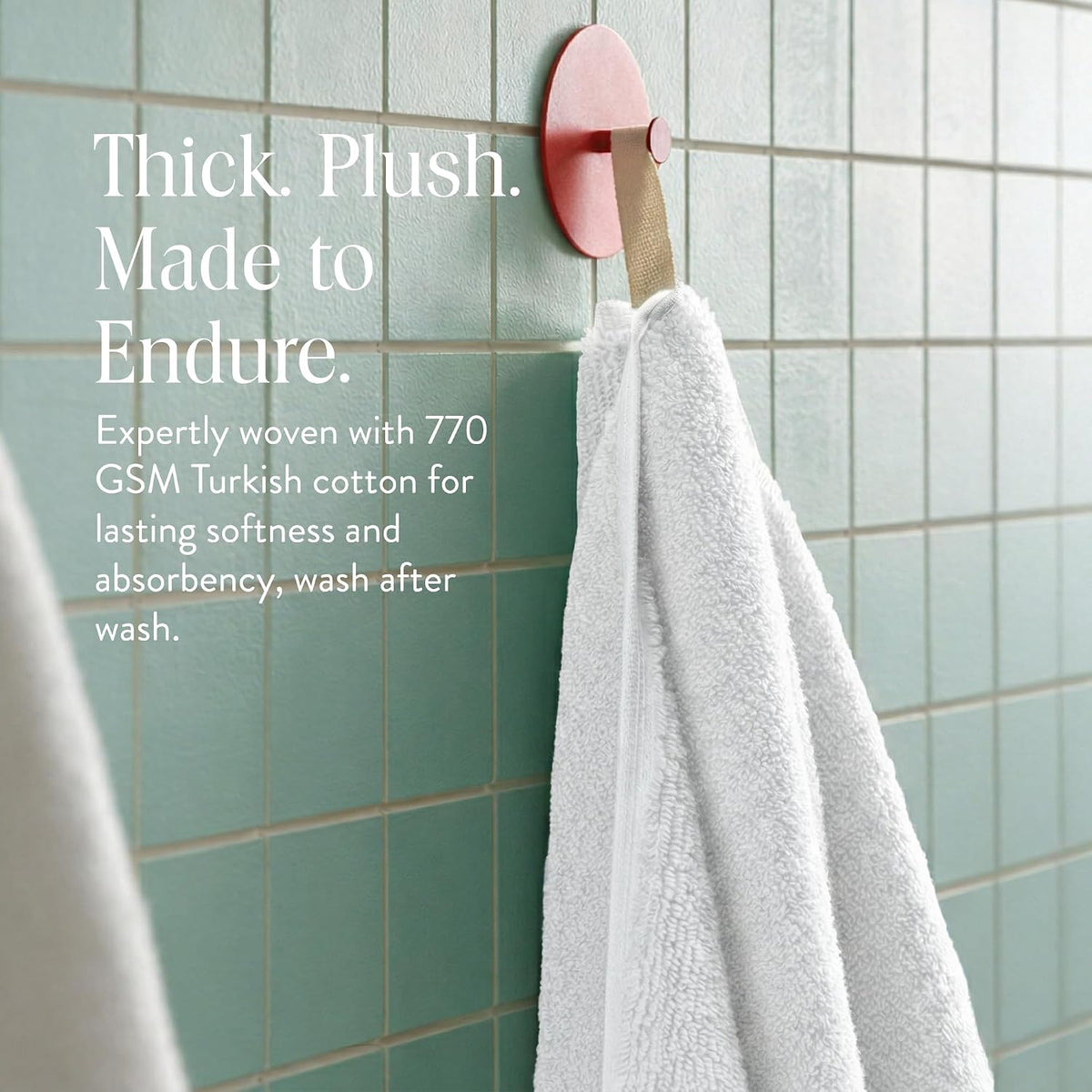 Brooklinen Super-Plush Bath Towel Set | 100% Turkish Cotton, Set of 4, White
