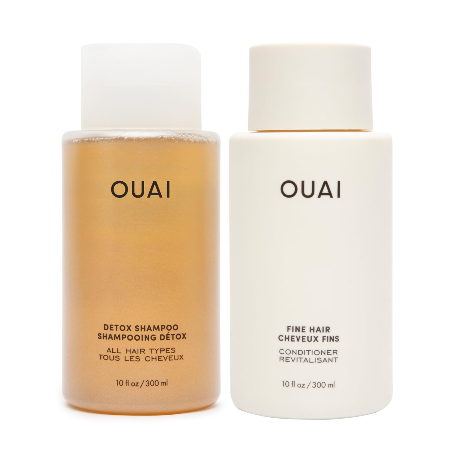 Detox Shampoo & Fine Hair Conditioner Bundle - Clarifying Shampoo for Build Up, Dirt, Oil, Product and Hard Water & Volumizing Conditioner for Fine Hair (2 Count)