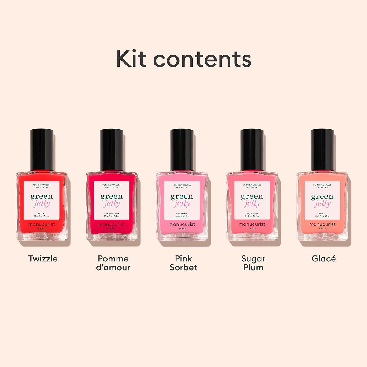 Manucurist Green Jelly Nail Polish Collection | 5 Shades