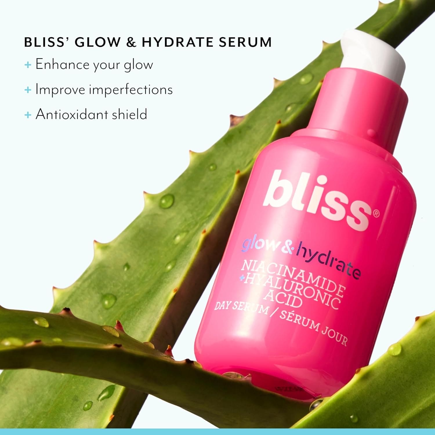 Glow & Hydrate Serum | Niacinamide + Hyaluronic Acid | Improves Dullness, Hydrates, Replenishes, & Defends Skin | Lightweight & Clean | Vegan & Cruelty-Free | 1 Fl Oz