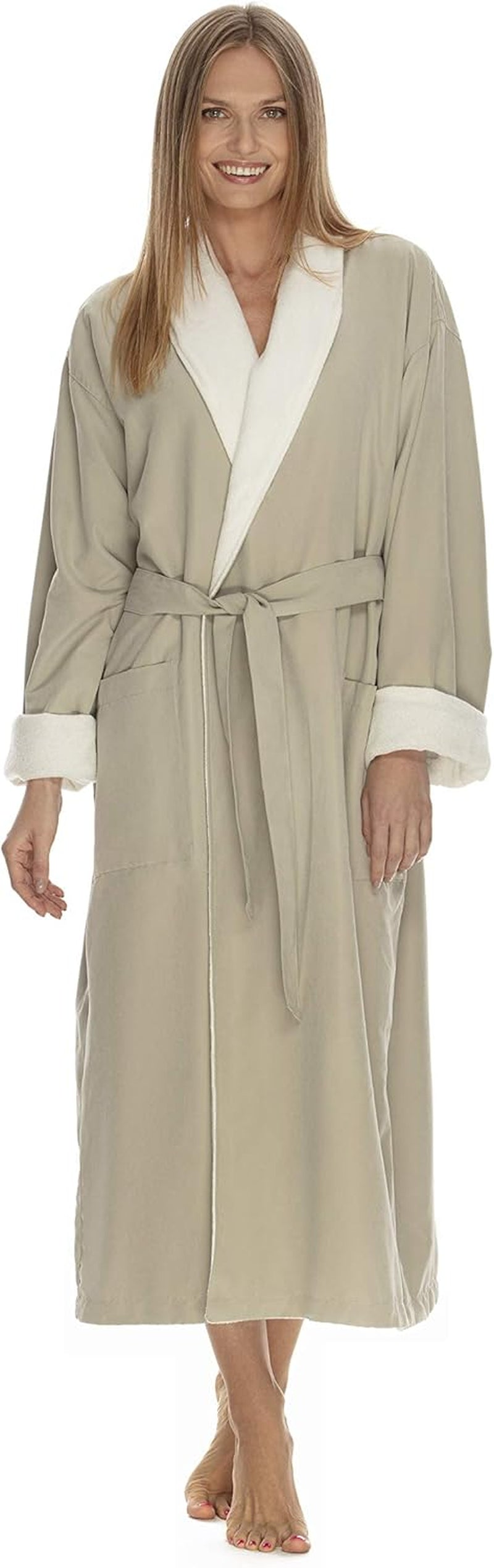 Women'S Microfiber Robe by BOCA - Luxury Hotel Bathrobe, Long Spa Robes for Women - Generous Sizing