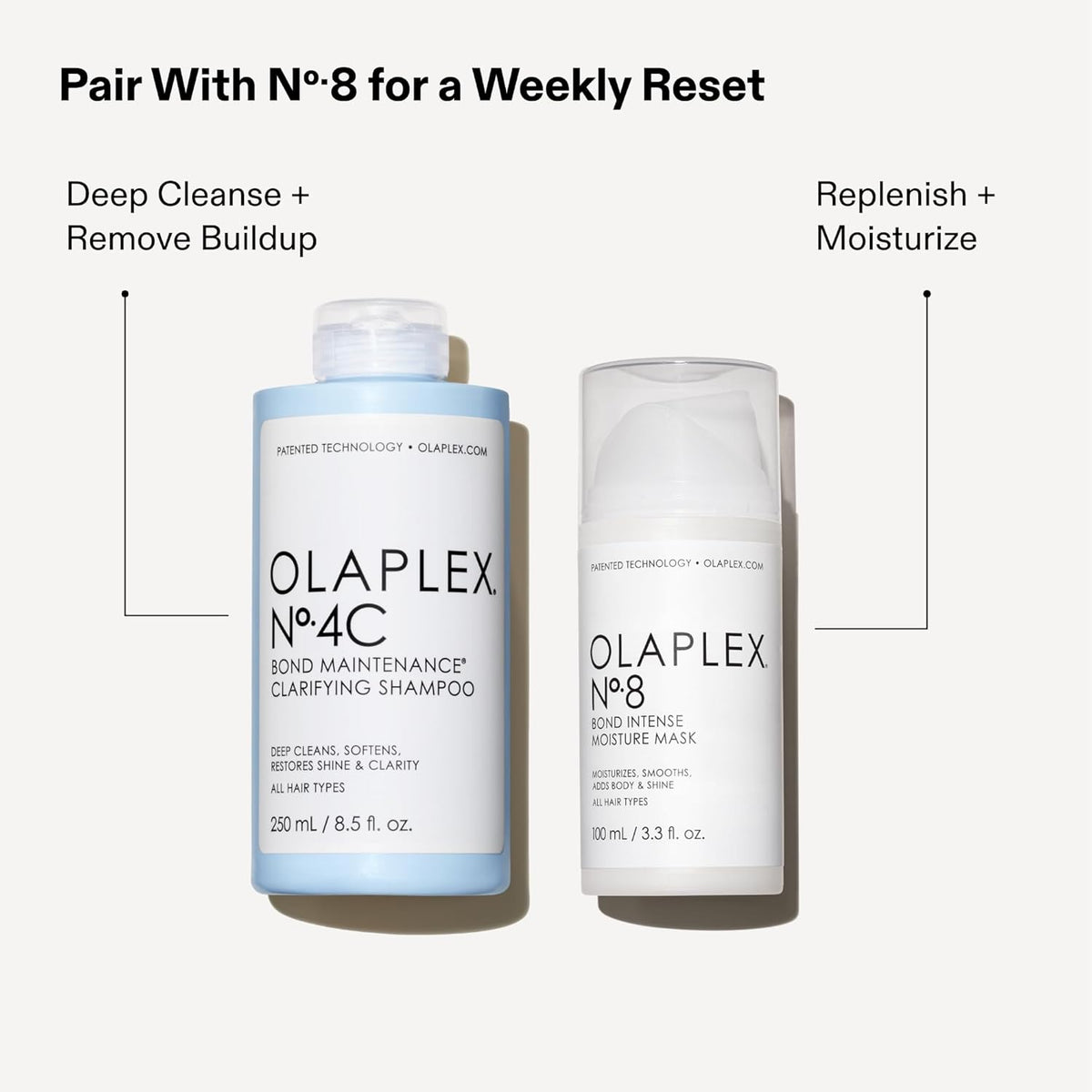 Nº.4C Bond Maintenance Clarifying Shampoo, Deep Cleans, Softens, Restores Shine, & Clarity, for All Hair Types Experiencing Product Buildup or Excess Oil, 1 Liter