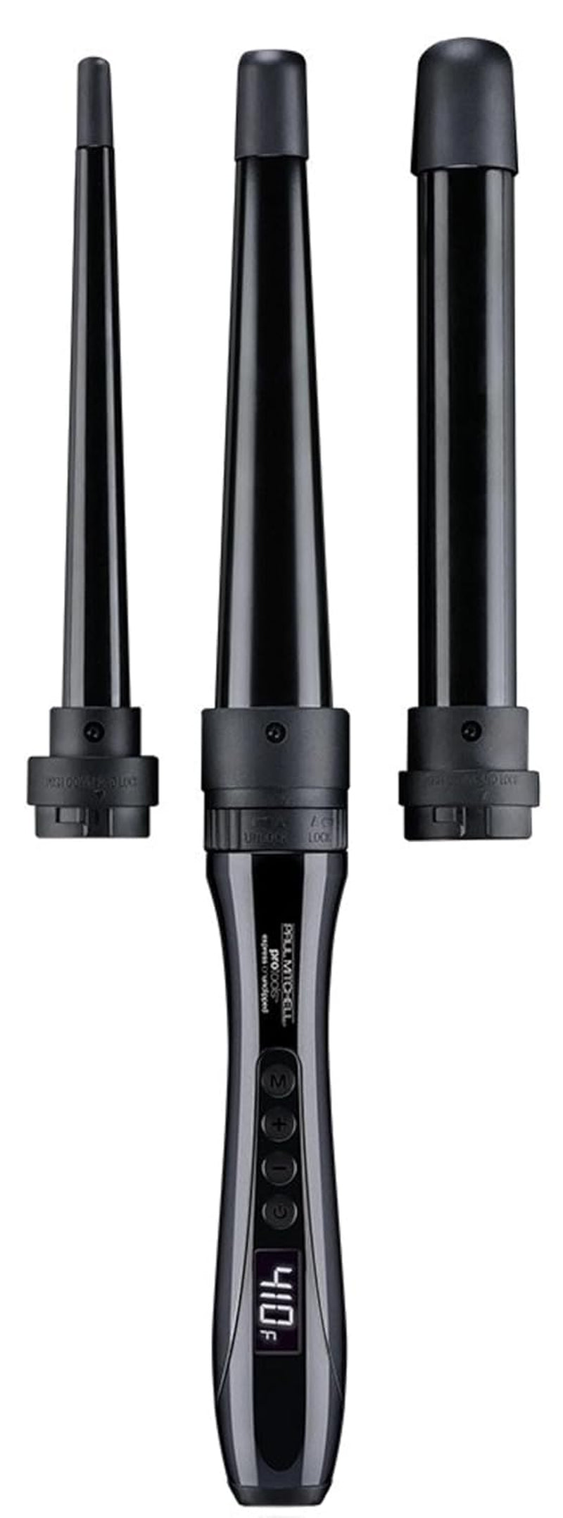 Paul Mitchell Pro Tools Express Ion Unclipped 3-In-1 Ceramic Interchangeable Curling Wand, 3 Barrels for Multiple Hairstyles
