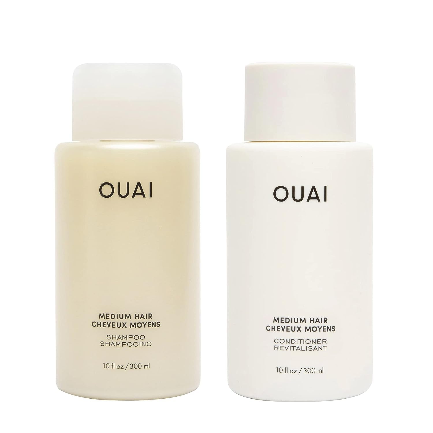 Medium Shampoo and Conditioner Set - Sulfate Free Shampoo and Conditioner for Medium Hair - Made with Keratin, Shea Butter & Avocado Oil - Free of Parabens & Phthalates (10 Fl Oz)