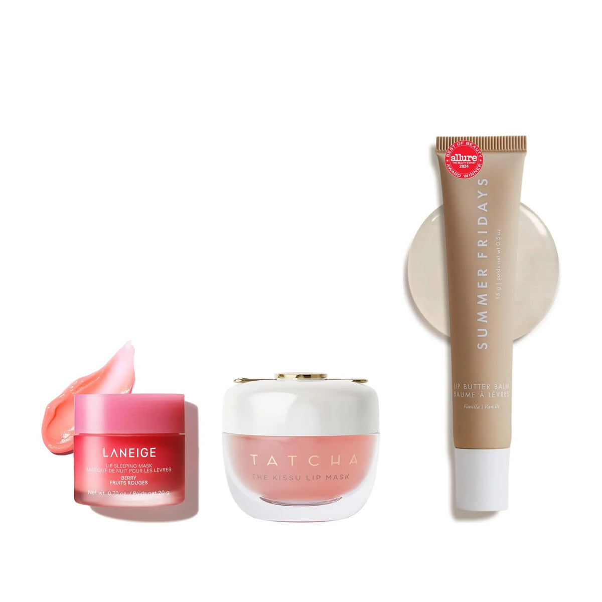 Overnight Lip Ritual Set | Laneige + Tatcha + Summer Fridays