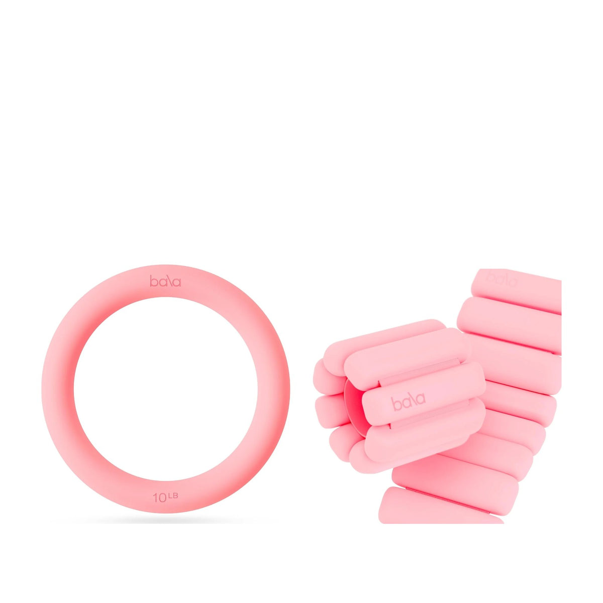 Bala Pilates at Home Set | Power Ring + Bangles, Blush