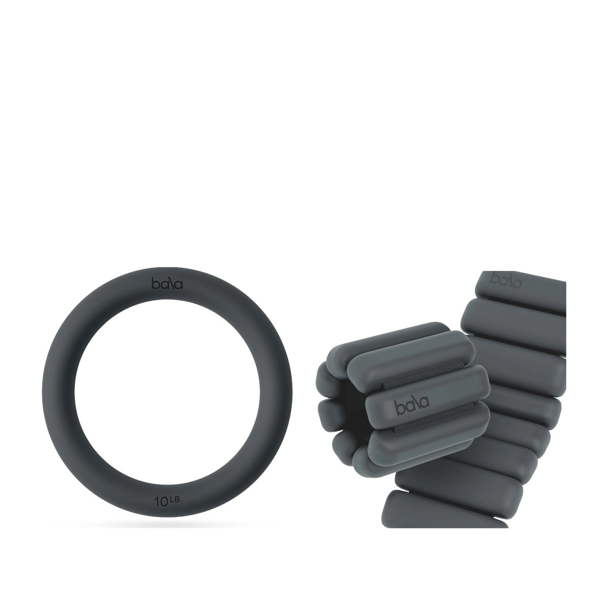 Bala Strength Set | Power Ring + Bangles, Charcoal