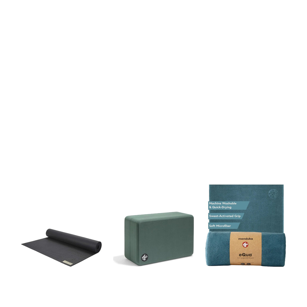 Luxury Yoga Set | JadeYoga Harmony Mat + Manduka Block & Towel