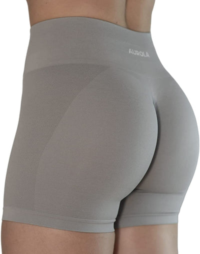 AUROLA Workout Shorts for Women Seamless Scrunch Gym Yoga Running Active Short