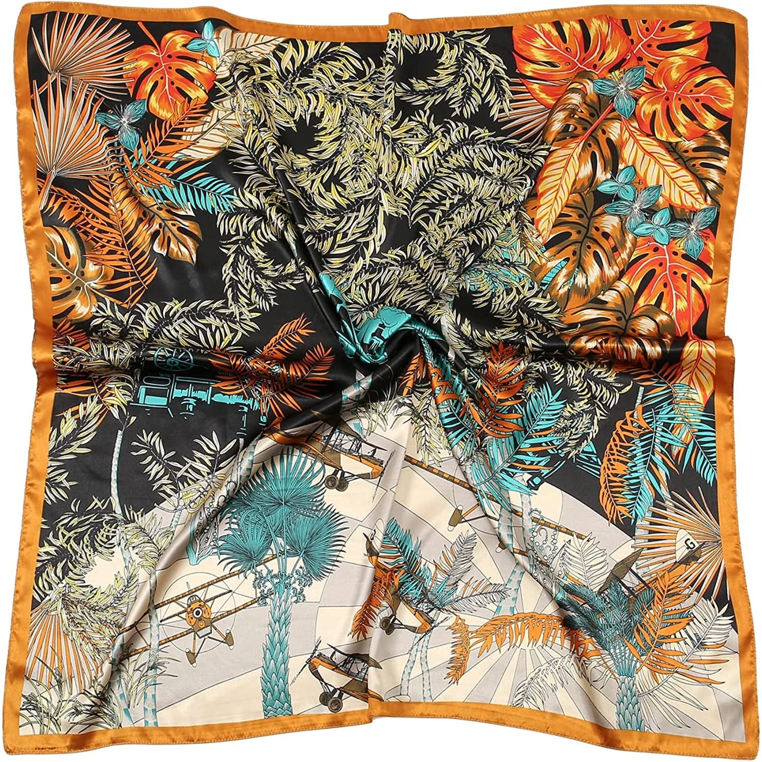 Head Scarf for Women like Silk Satin Scarf for Hair Wrapping at Night Bandana Square Scarf for Sleeping 35 Inch