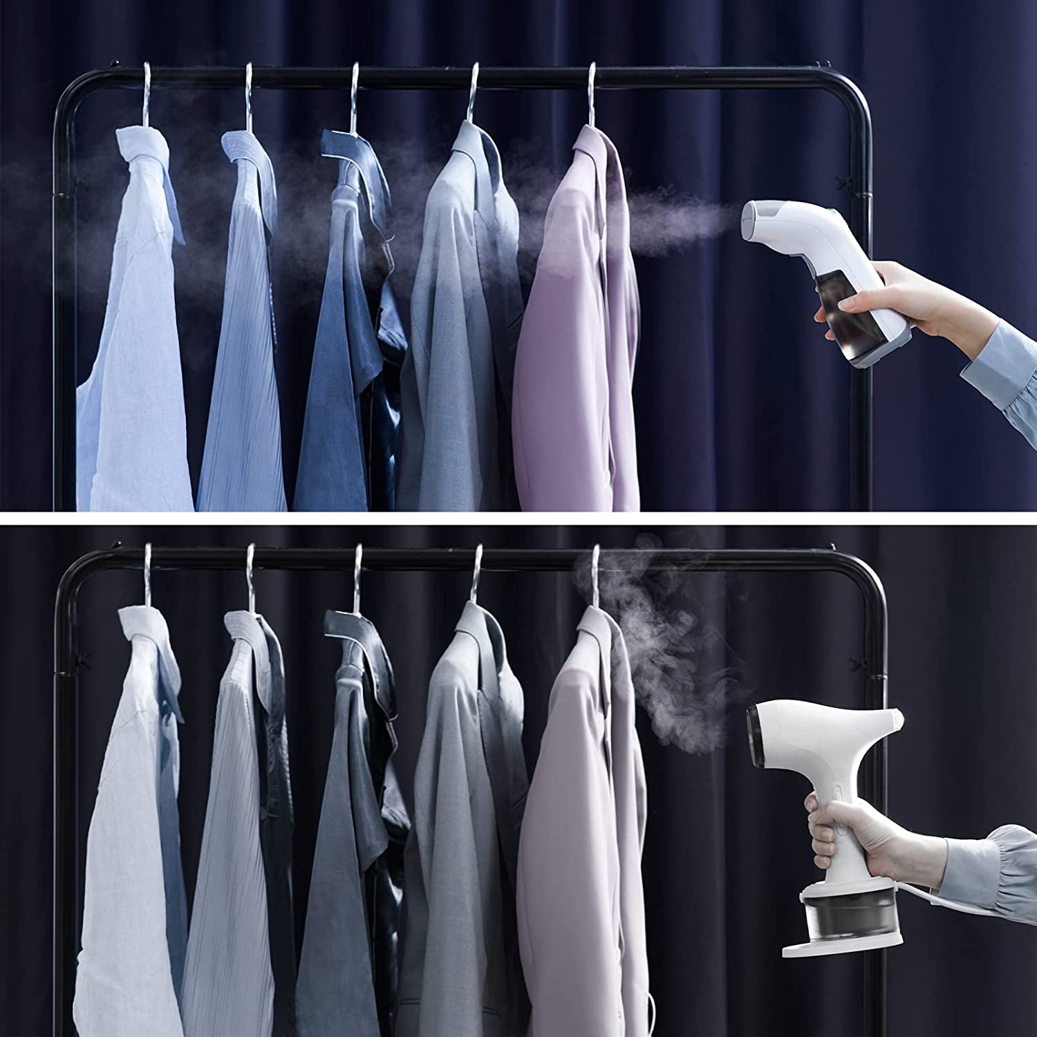Steamer for Clothes, Powerful 20S Fast Heat-Up, Mini Portable Steam Iron for Travel, Clothing Steamer, Handheld Garment Steamer,Plancha a Vapor Para Ropa, for All Kind of Fabrics, Only US, 120V, 150ML