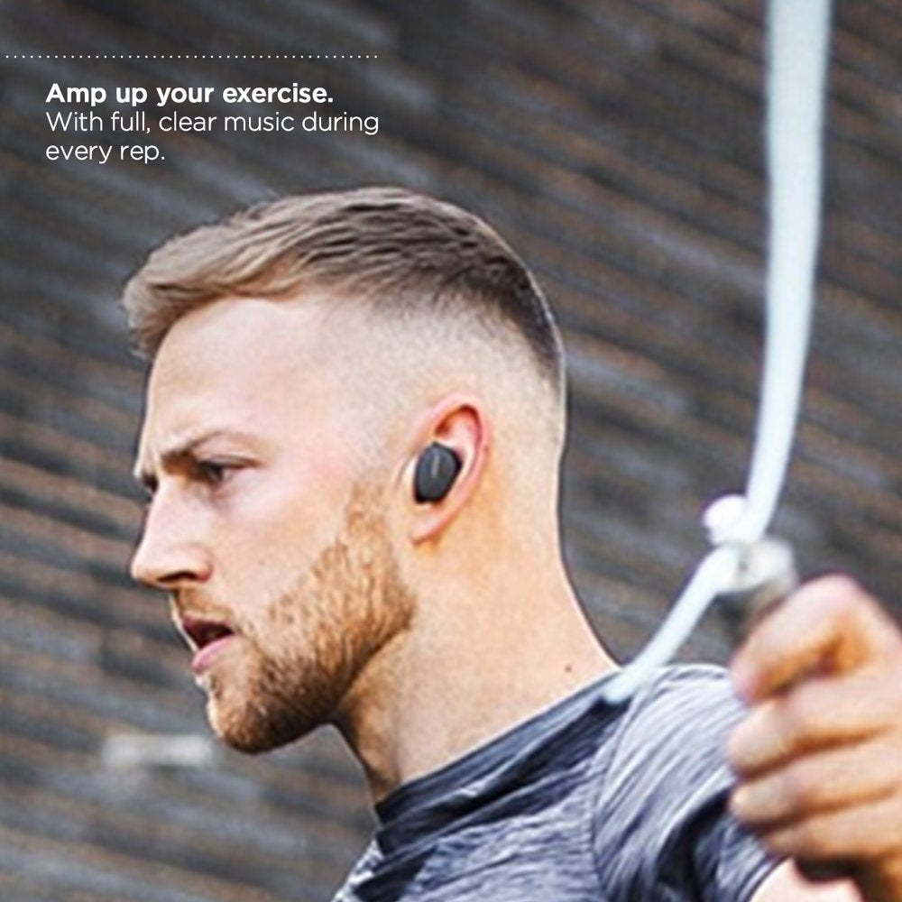Sport Earbuds True Wireless Bluetooth Headphones, Black