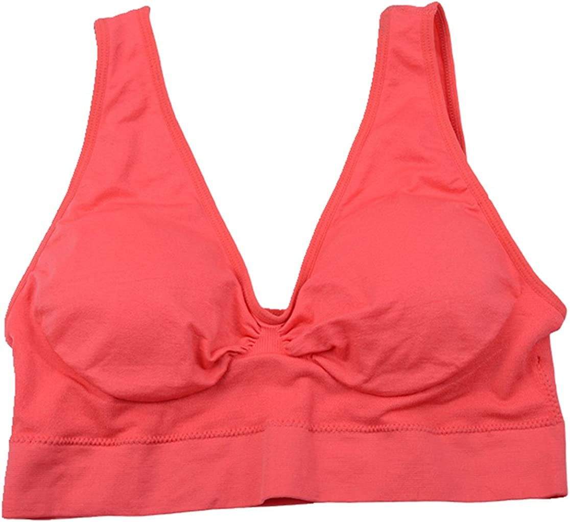 Women'S 3 Pack Seamless Comfortable Sports Bra with Removable Pads