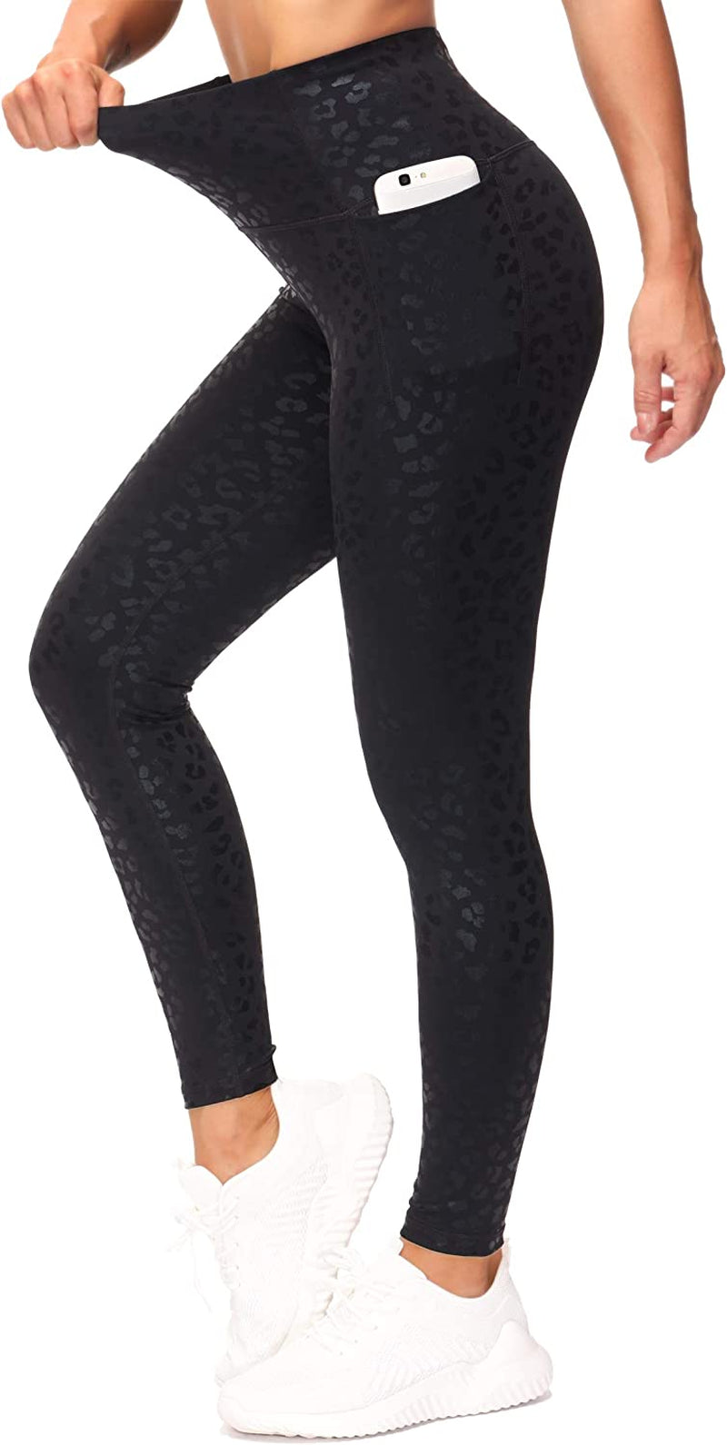 Tummy Control Workout Leggings with Pockets High Waist Athletic Yoga Pants for Women Running, Hiking