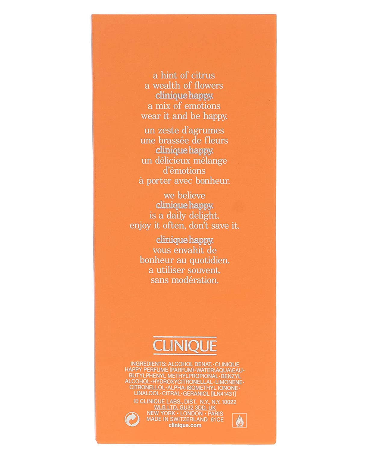 Happy by  for Women, EDP, 3.4 Fl Oz