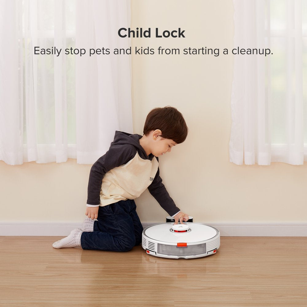 ® S7-WHT Robot Vacuum Cleaner with Sonic Mopping, Strong 2500PA Suction