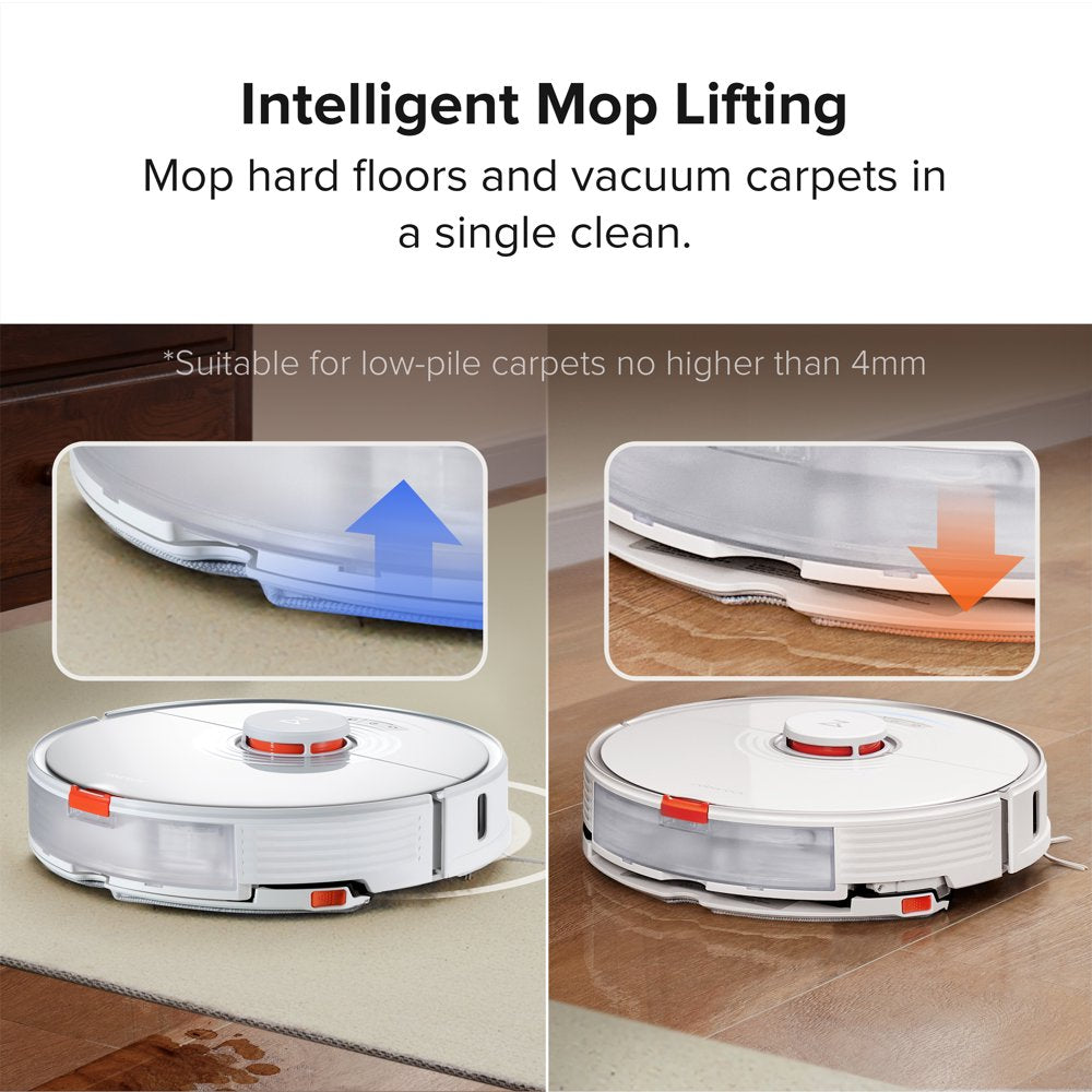 ® S7-WHT Robot Vacuum Cleaner with Sonic Mopping, Strong 2500PA Suction