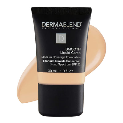 Smooth Liquid Camo Foundation for Dry Skin with SPF 25, Medium Coverage Foundation and Hydrating Makeup