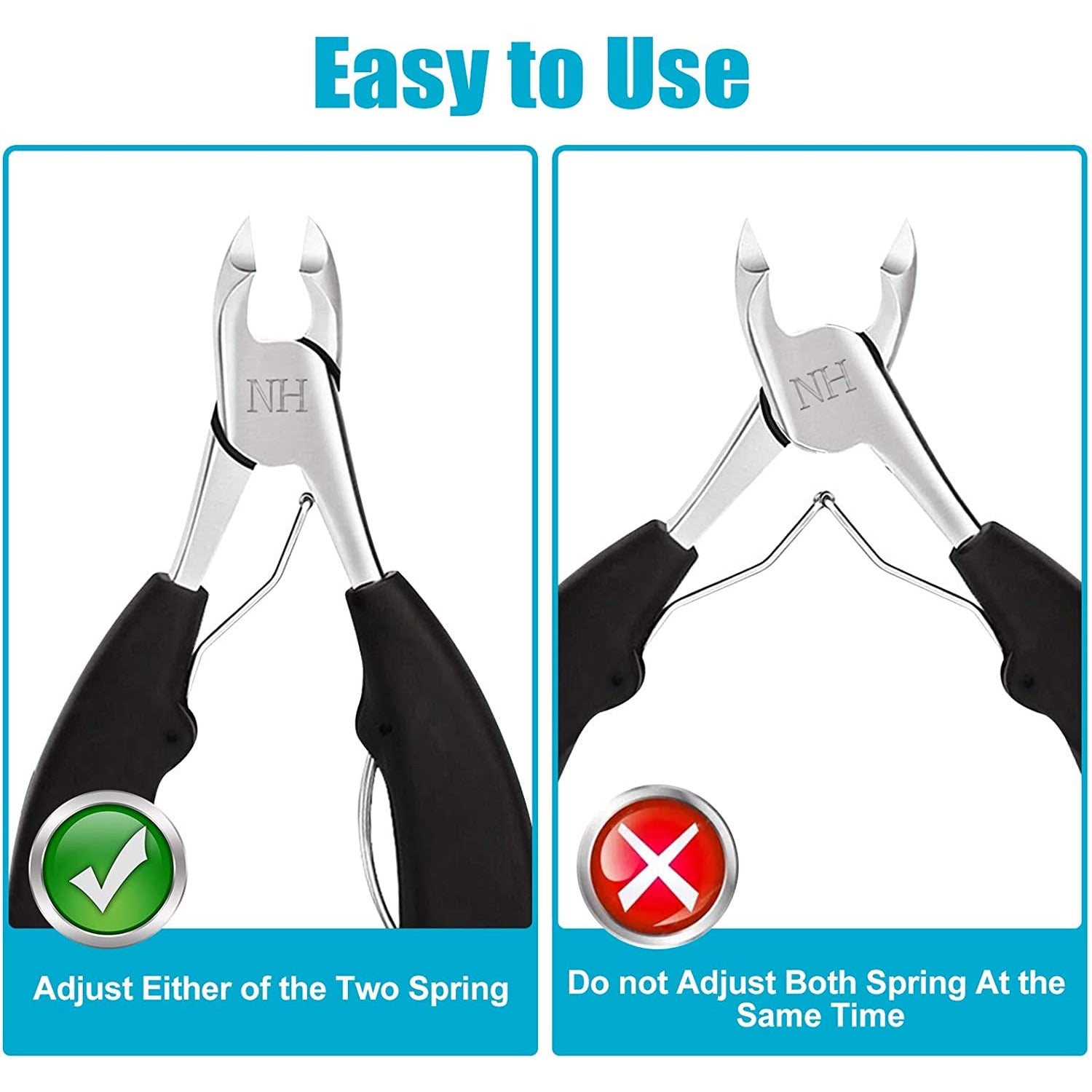 Podiatrist Toenail Clippers, Professional Thick & Ingrown Toe Nail Clippers for Men & Seniors, Pedicure Clippers Toenail Cutters, Super Sharp Curved Blade Grooming Tool