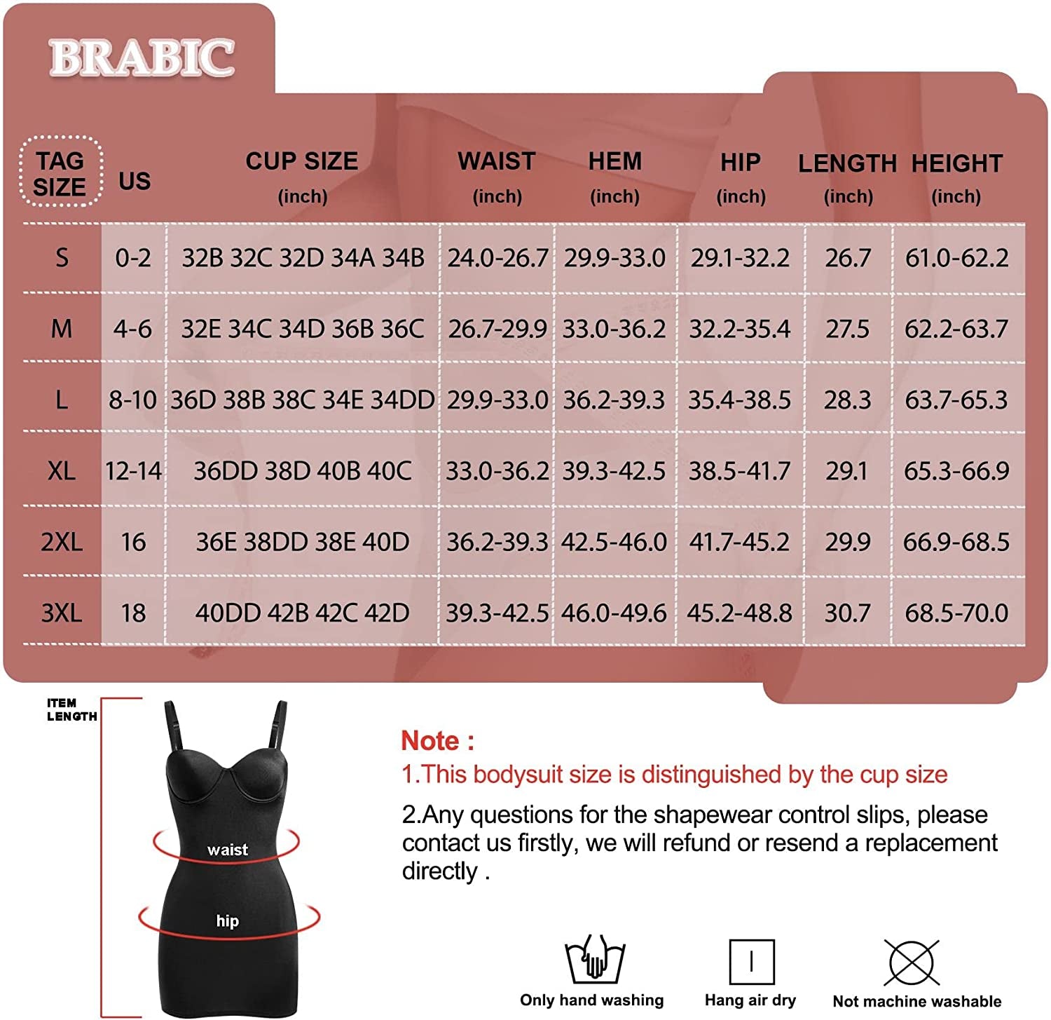 Women'S Dress Full Slip Shapewear Bodysuit Lingerie Body Shaper with Built-In Bra Tops Smooth Back