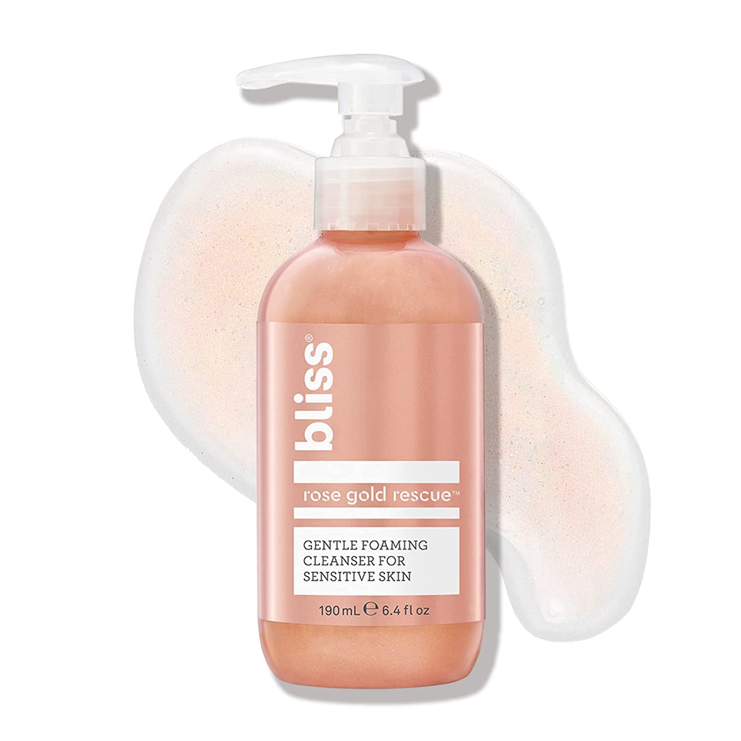 Rose Gold Rescue Foaming Face Wash & Cleanser for Sensitive Skin | Clean | Cruelty Free | Vegan | 6.4 Fl Oz
